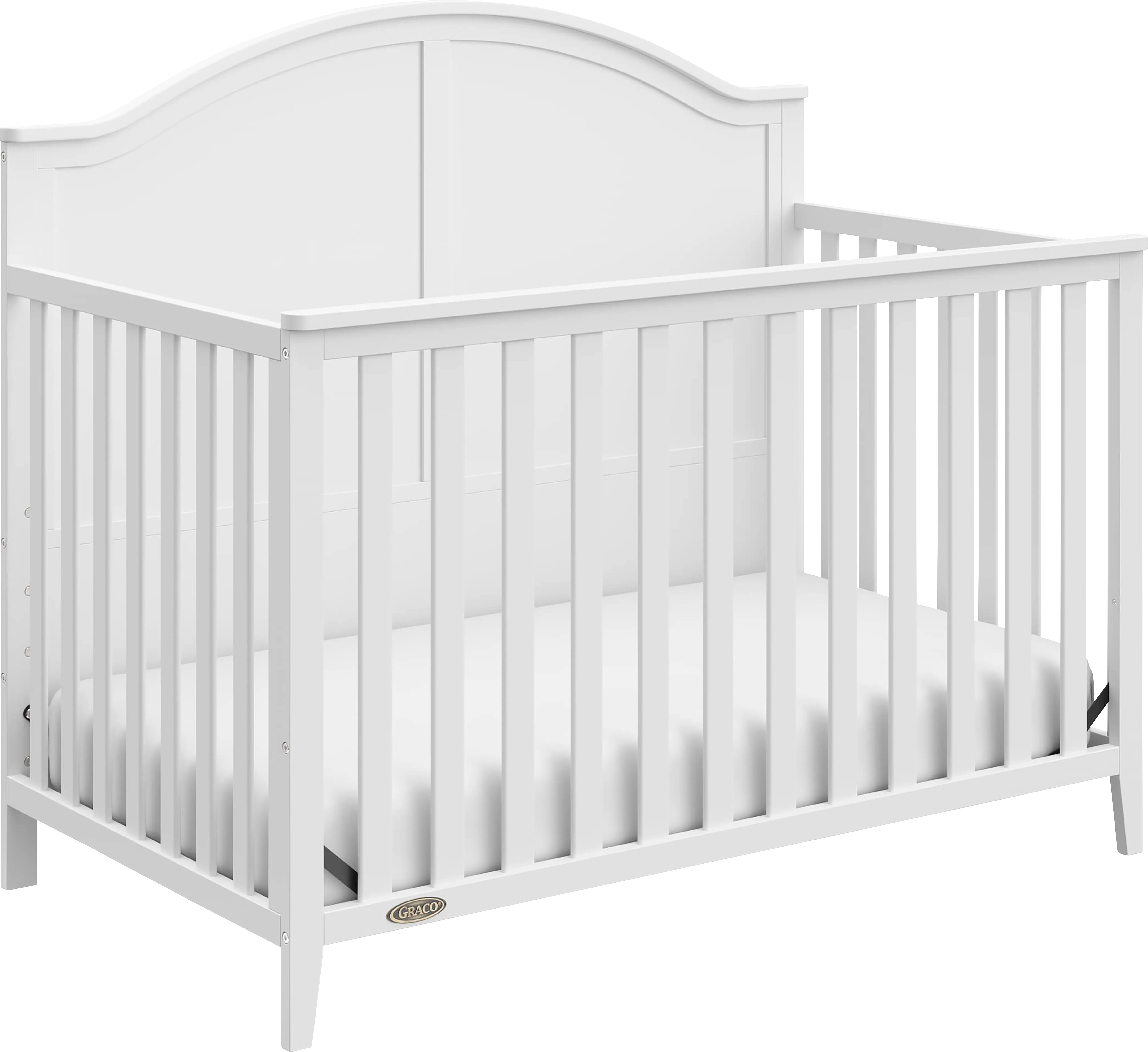 Alcindor White Convertible Crib - Thumbnail - Image 1