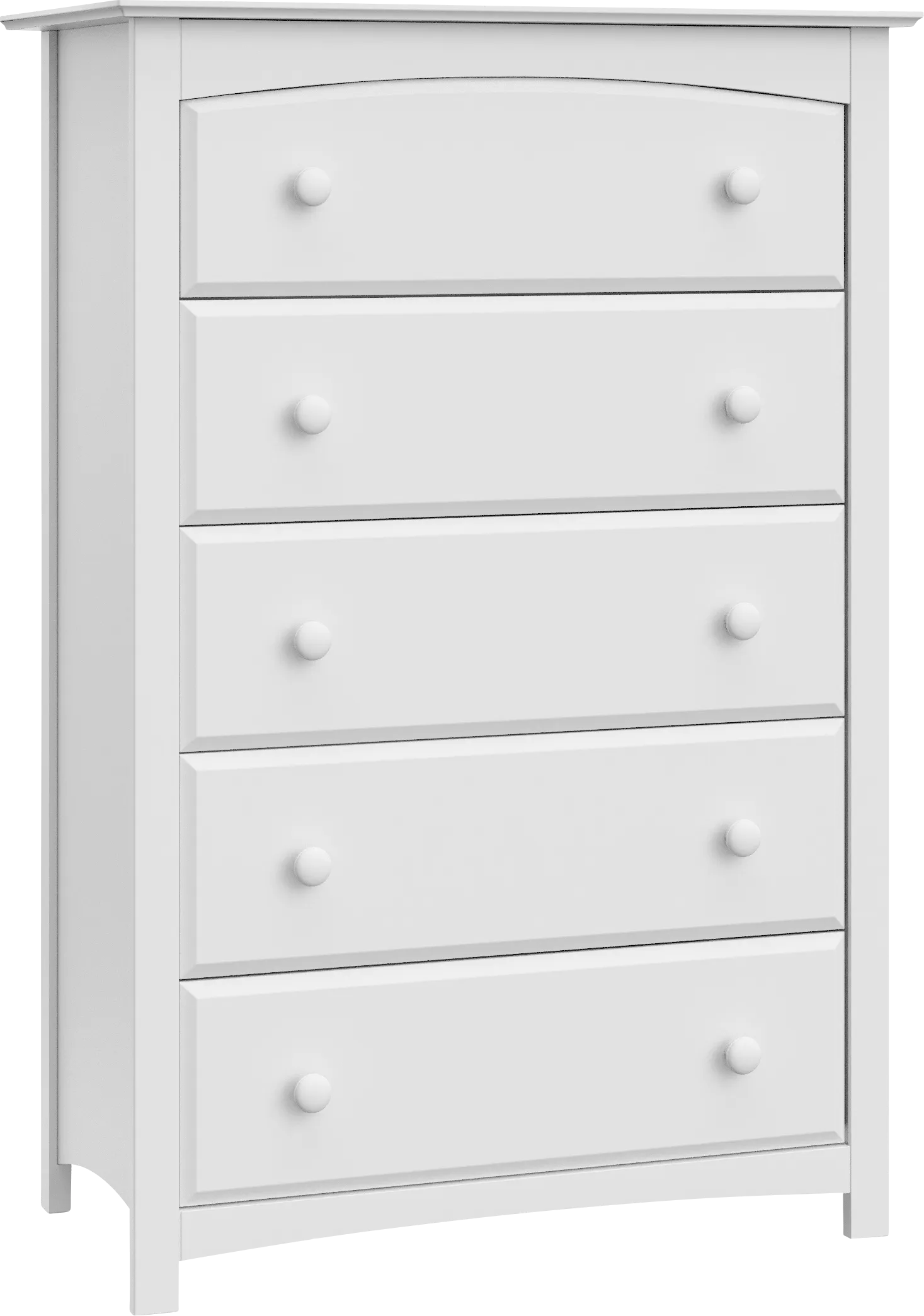 Kids Theophilus White 5 Drawer Chest - Image 1