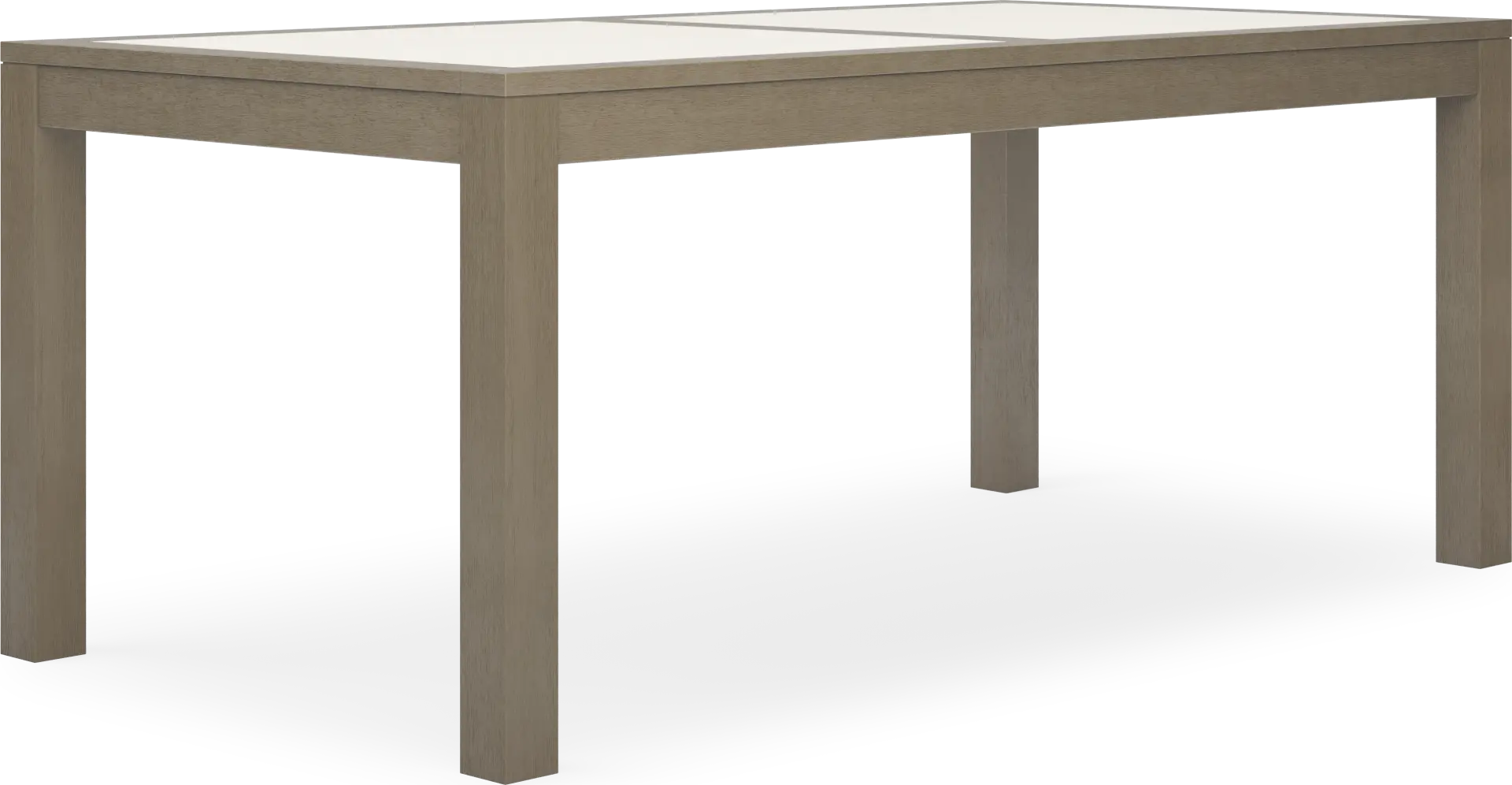 Lake Tahoe Gray Rectangle Outdoor Dining Table