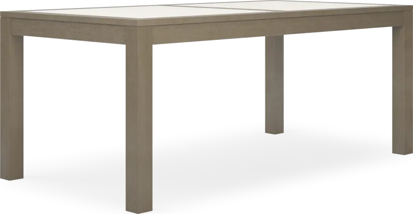 Lake Tahoe Gray Rectangle Outdoor Dining Table
