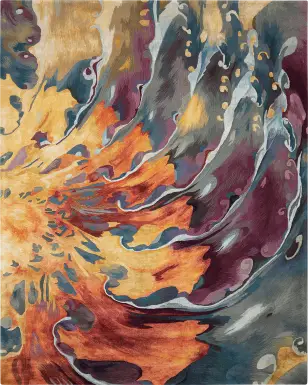 Sunset Fire Multi 5'6 x 7'5 Rug