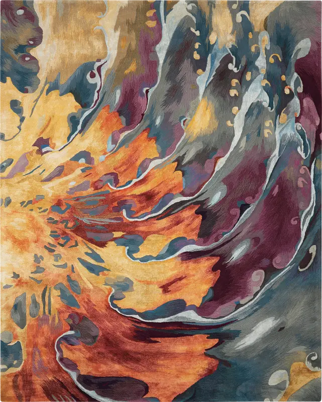 Sunset Fire Multi 5'6 x 7'5 Rug