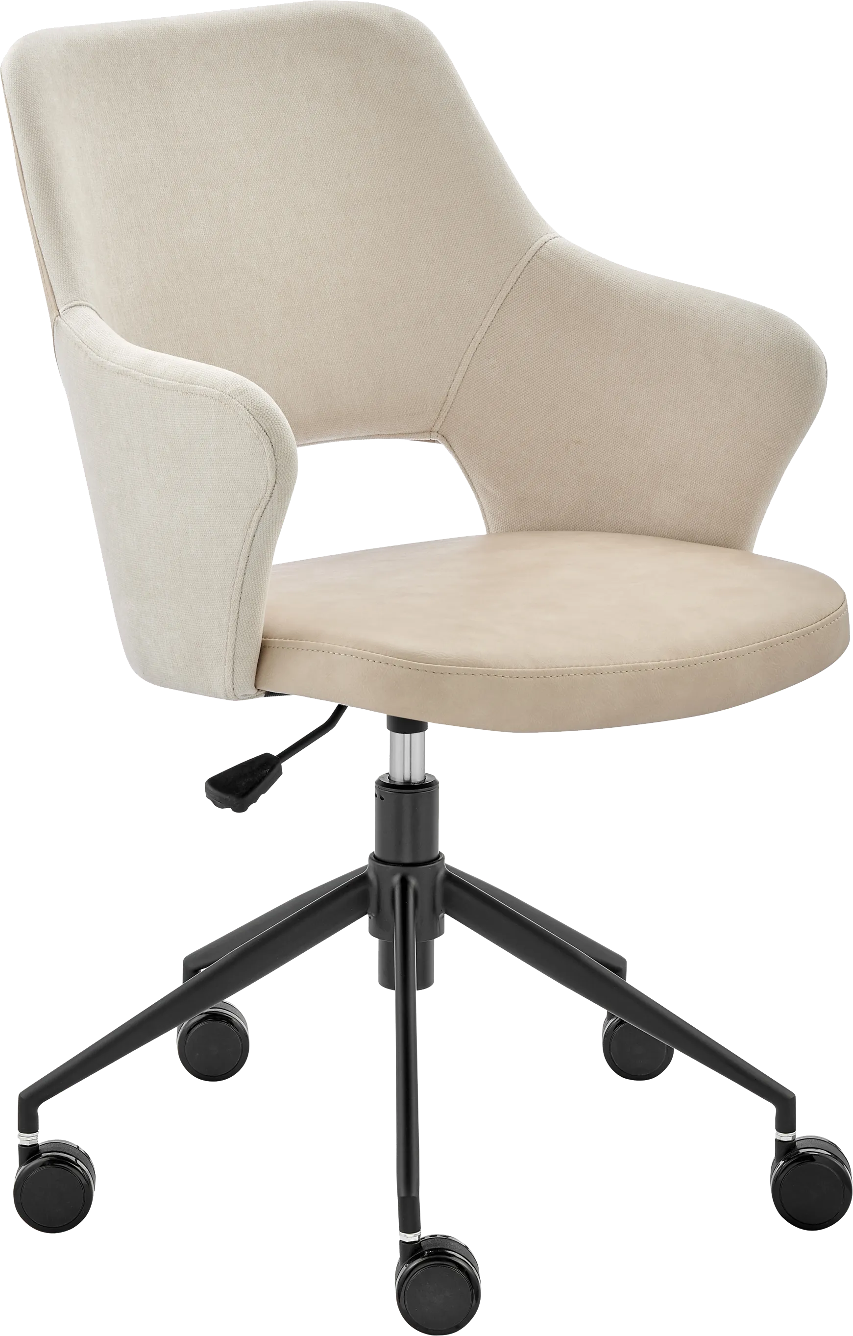Quiment Light Beige Office Chair - Image 1