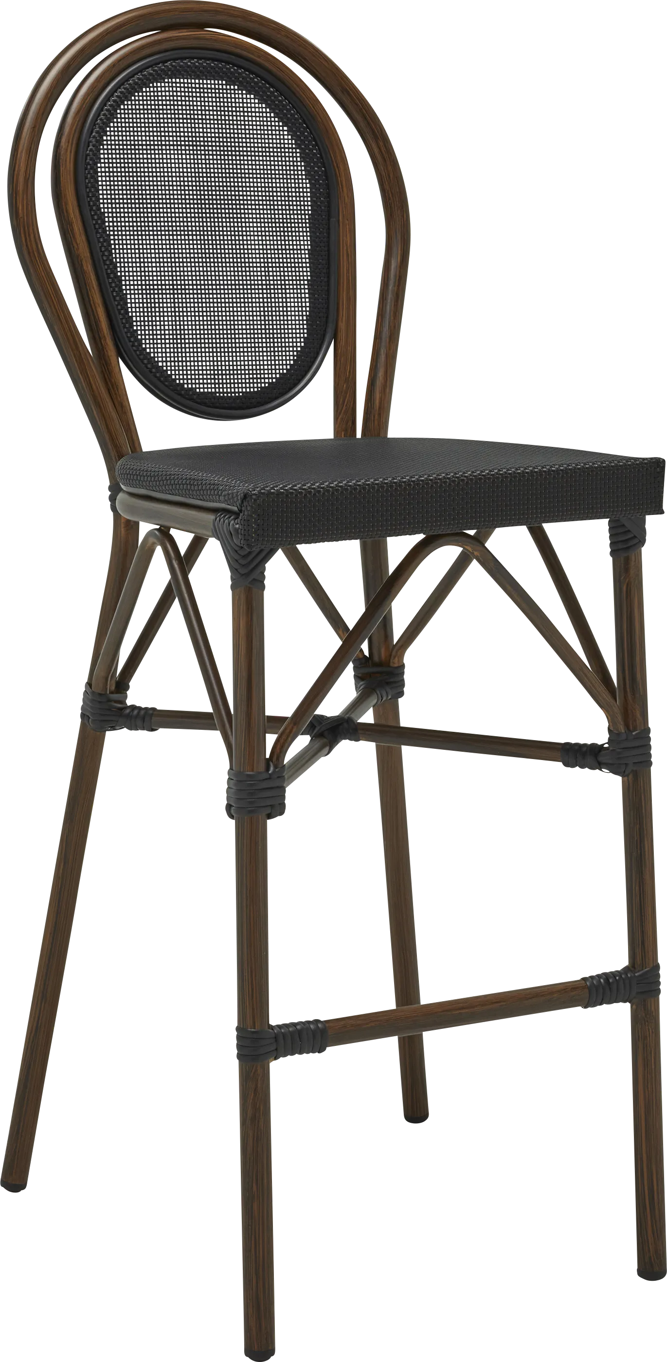 Gately Dark Brown Barstool - Thumbnail - Image 1