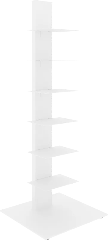 Lukens I White Bookcase Tower