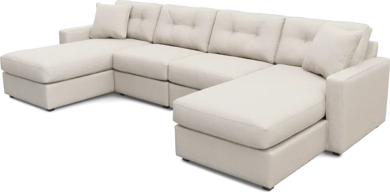 Off-White 4 Pc Power Reclining ModularOne