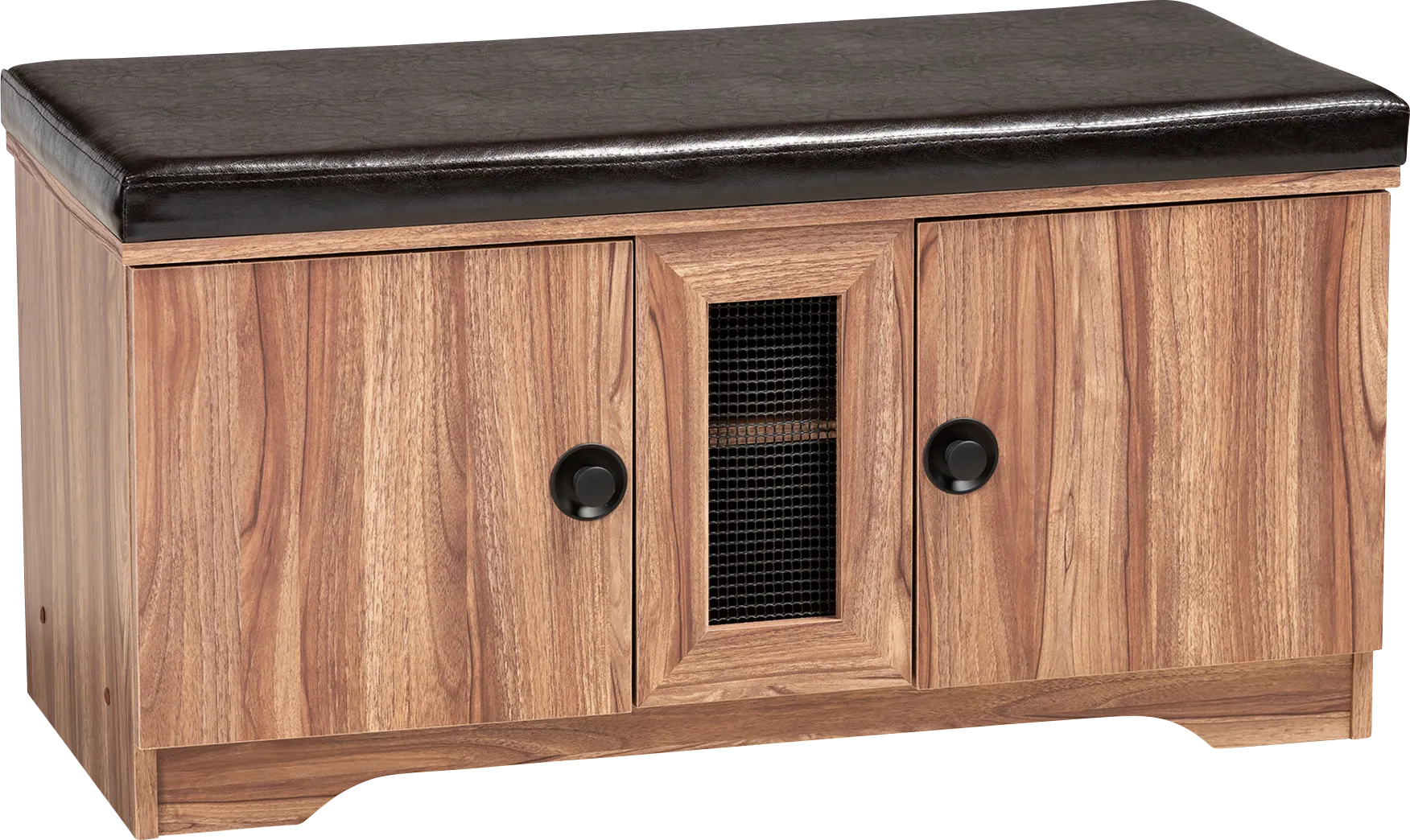 Vestavio Brown Accent Bench - Image 1