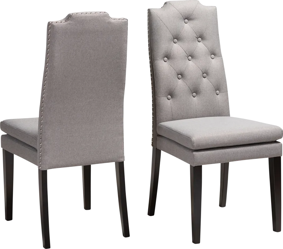 Delwood Gray Side Chair, Set of 2
