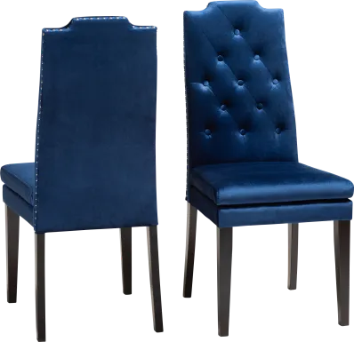 Delwood Navy Side Chair, Set of 2