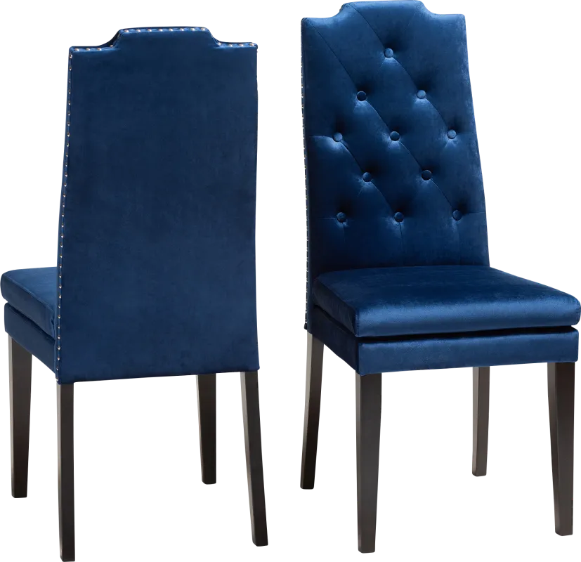 Delwood Navy Side Chair, Set of 2