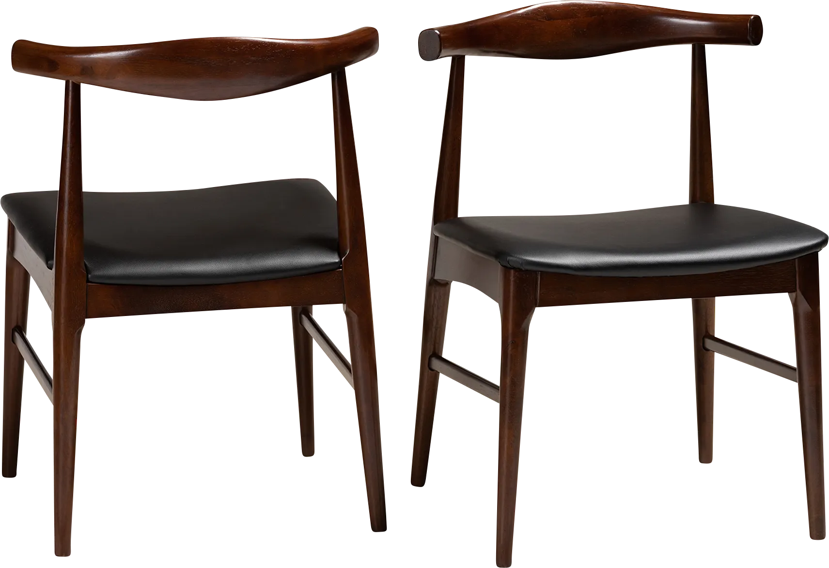 Eberhart Black Side Chair, Set of 2 - Thumbnail - Image 1