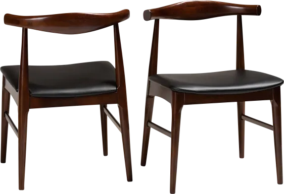 Eberhart Black Side Chair, Set of 2