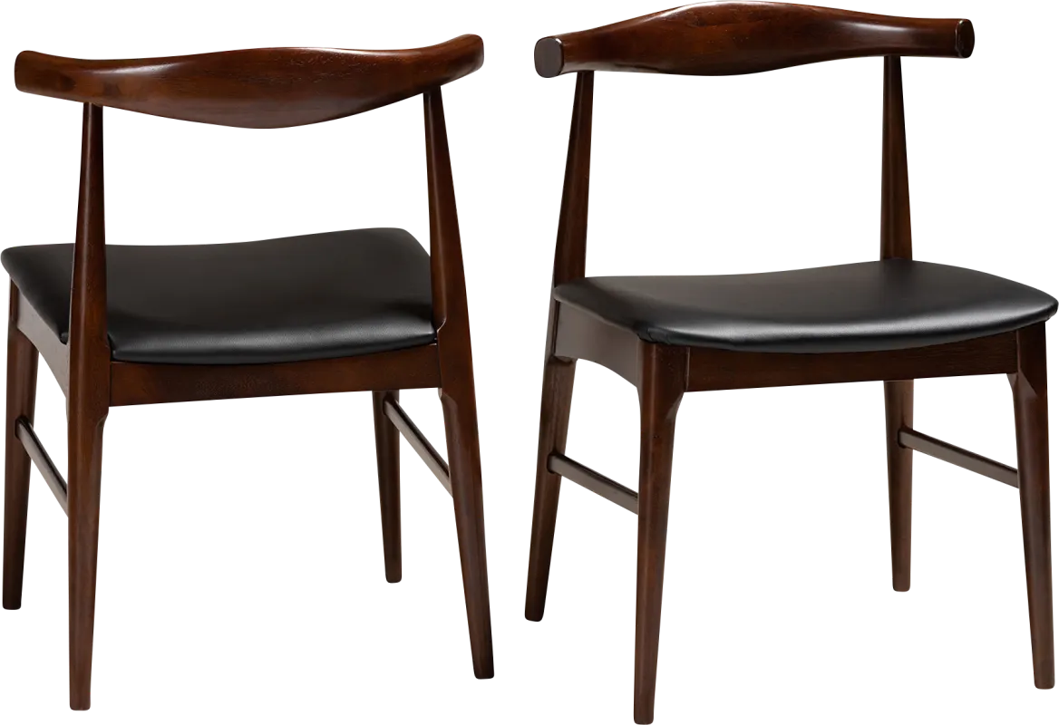 Eberhart Black Side Chair, Set of 2