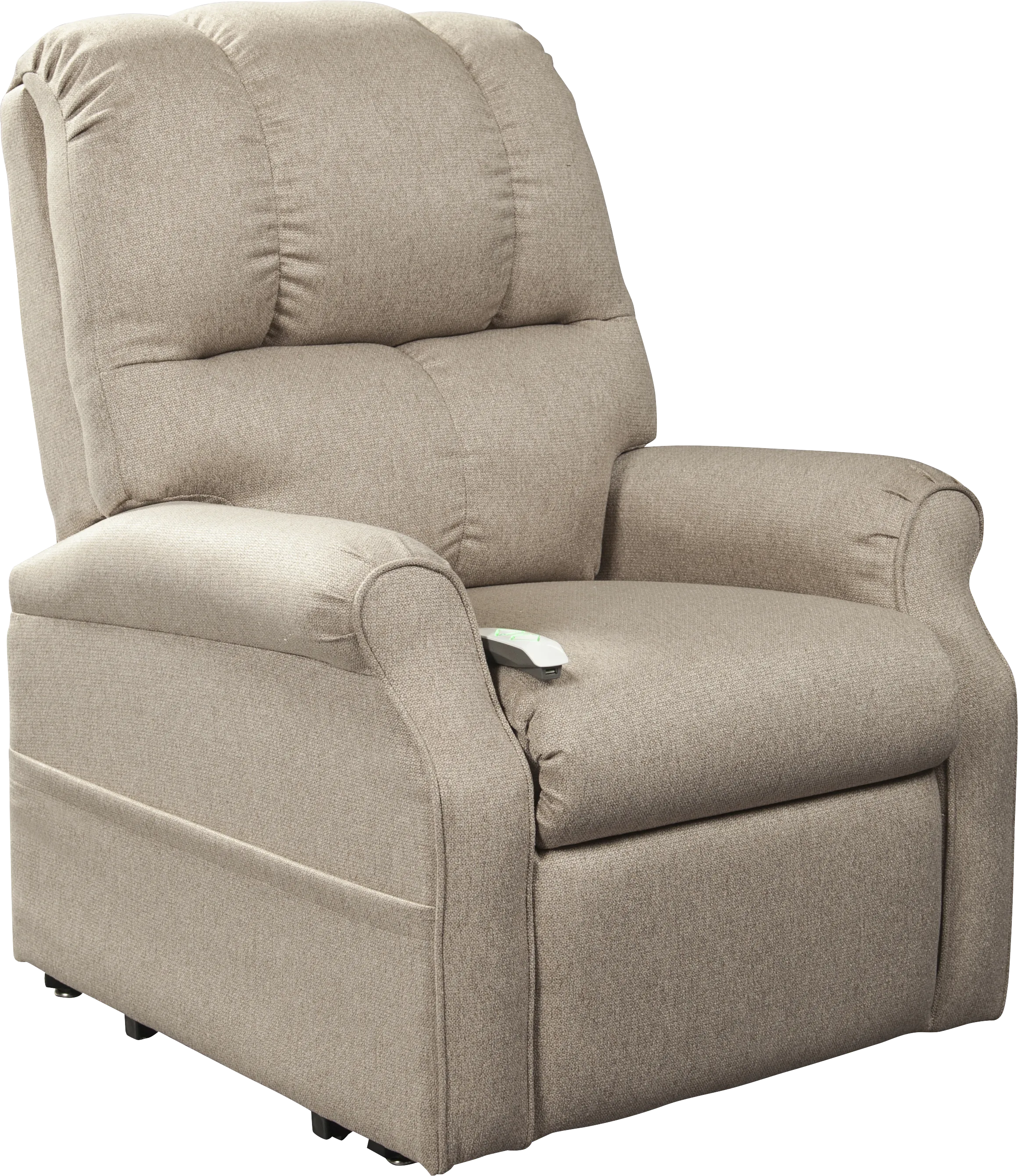 Pentonshire Beige Lift Chair Dual Power Recliner - Thumbnail - Image 1