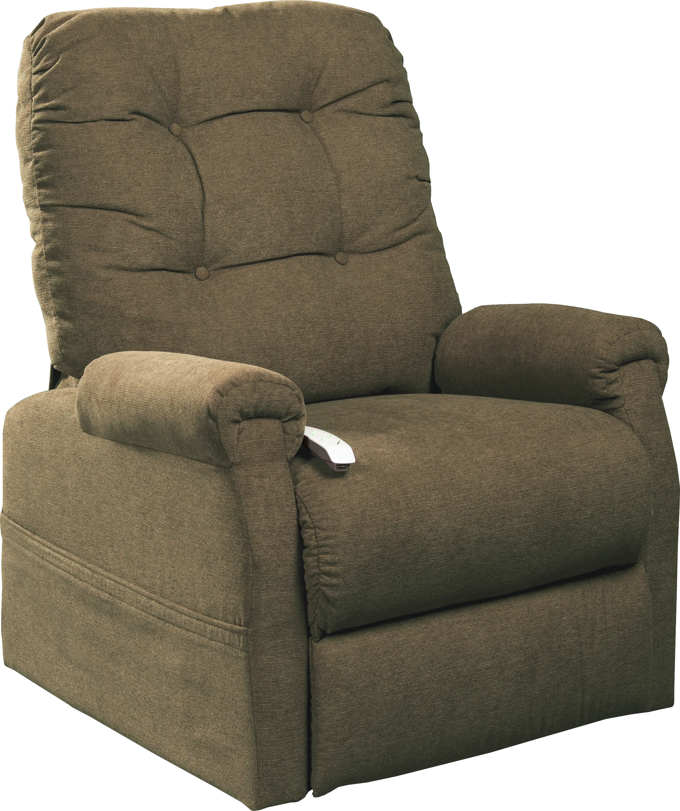 Pyron Beige Lift Chair Dual Power Recliner - Thumbnail - Image 1