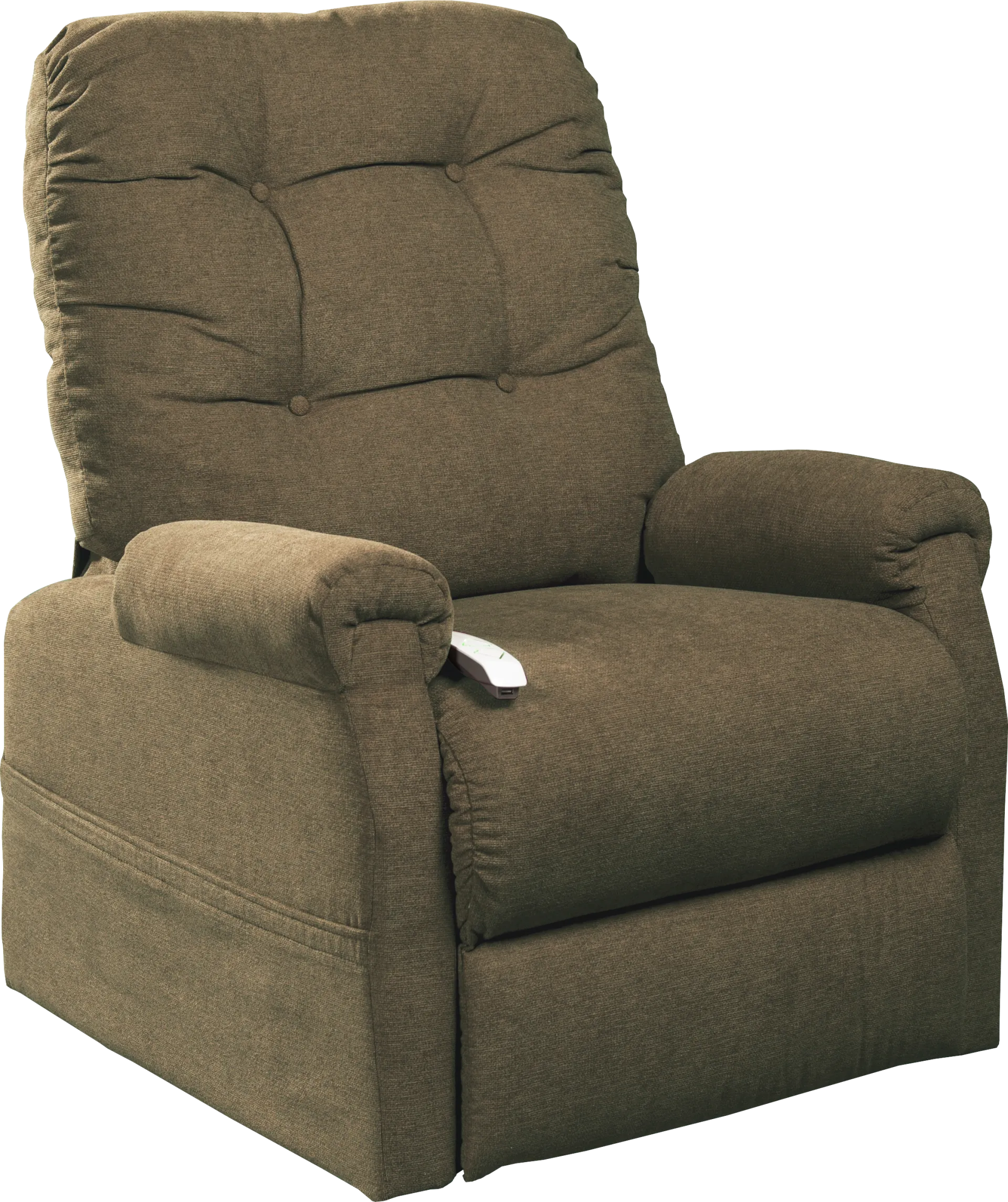 Pyron Beige Lift Chair Dual Power Recliner - Image 1