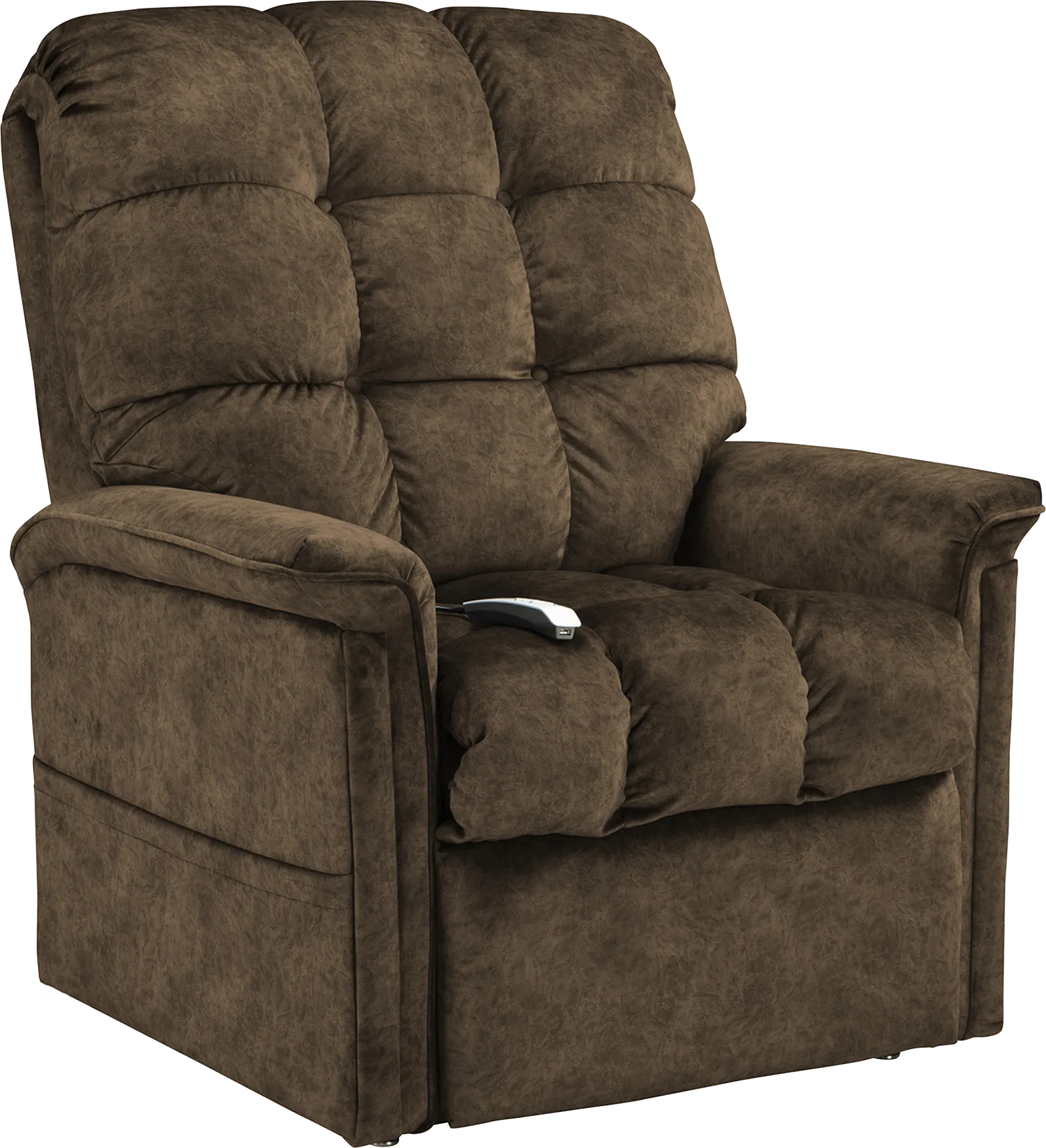 Narin Brown Lift Chair Power Recliner - Thumbnail - Image 1