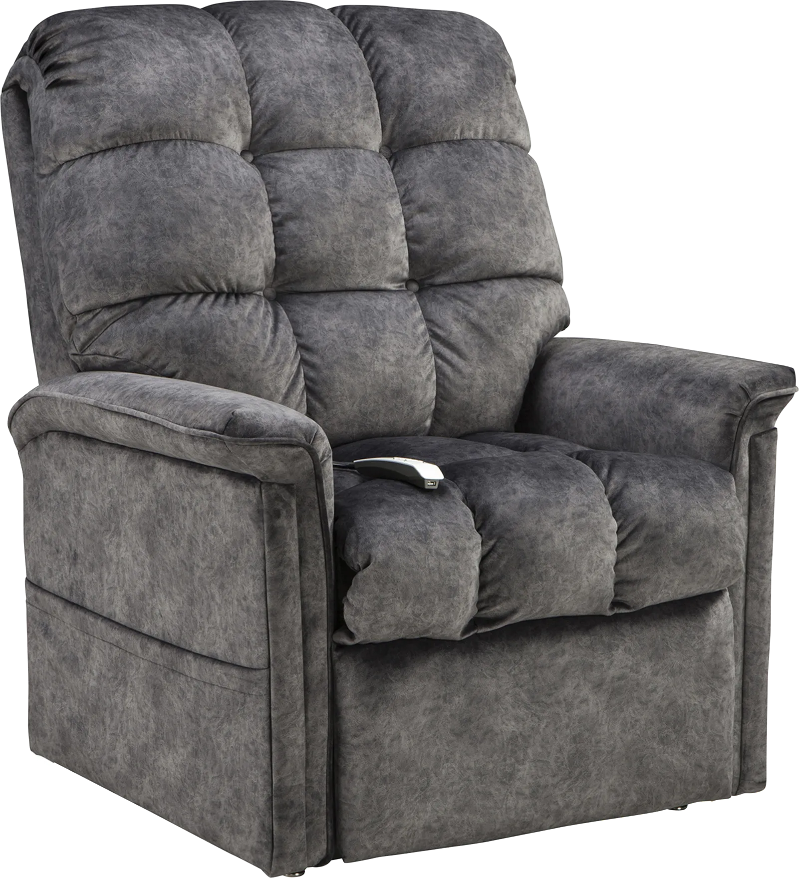 Narin Gray Lift Chair Dual Power Recliner - Thumbnail - Image 1