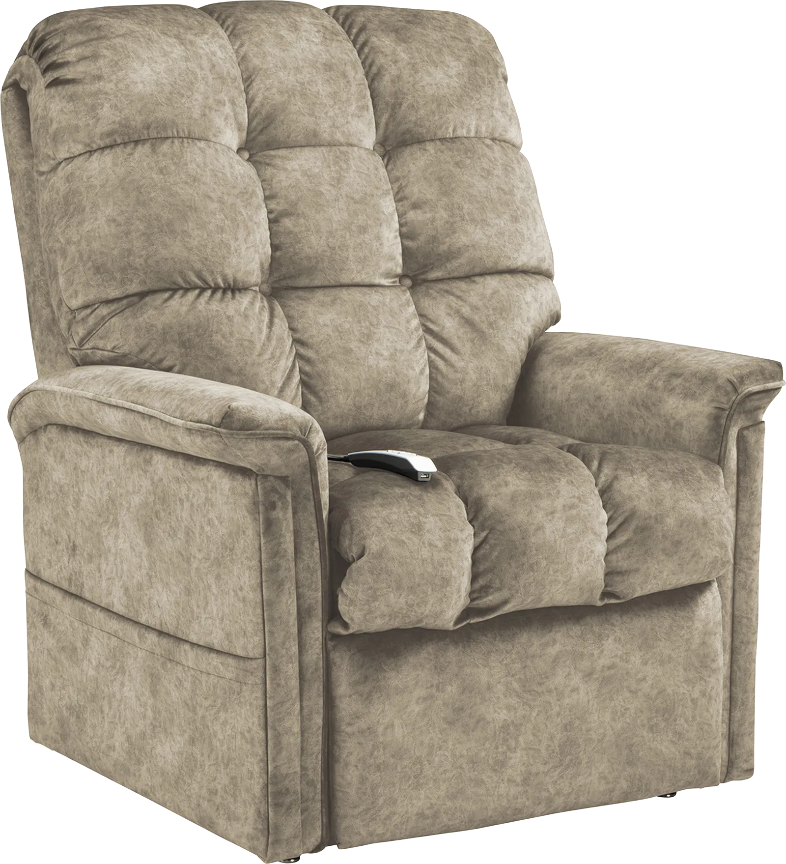 Narin Beige Lift Chair Dual Power Recliner - Image 1