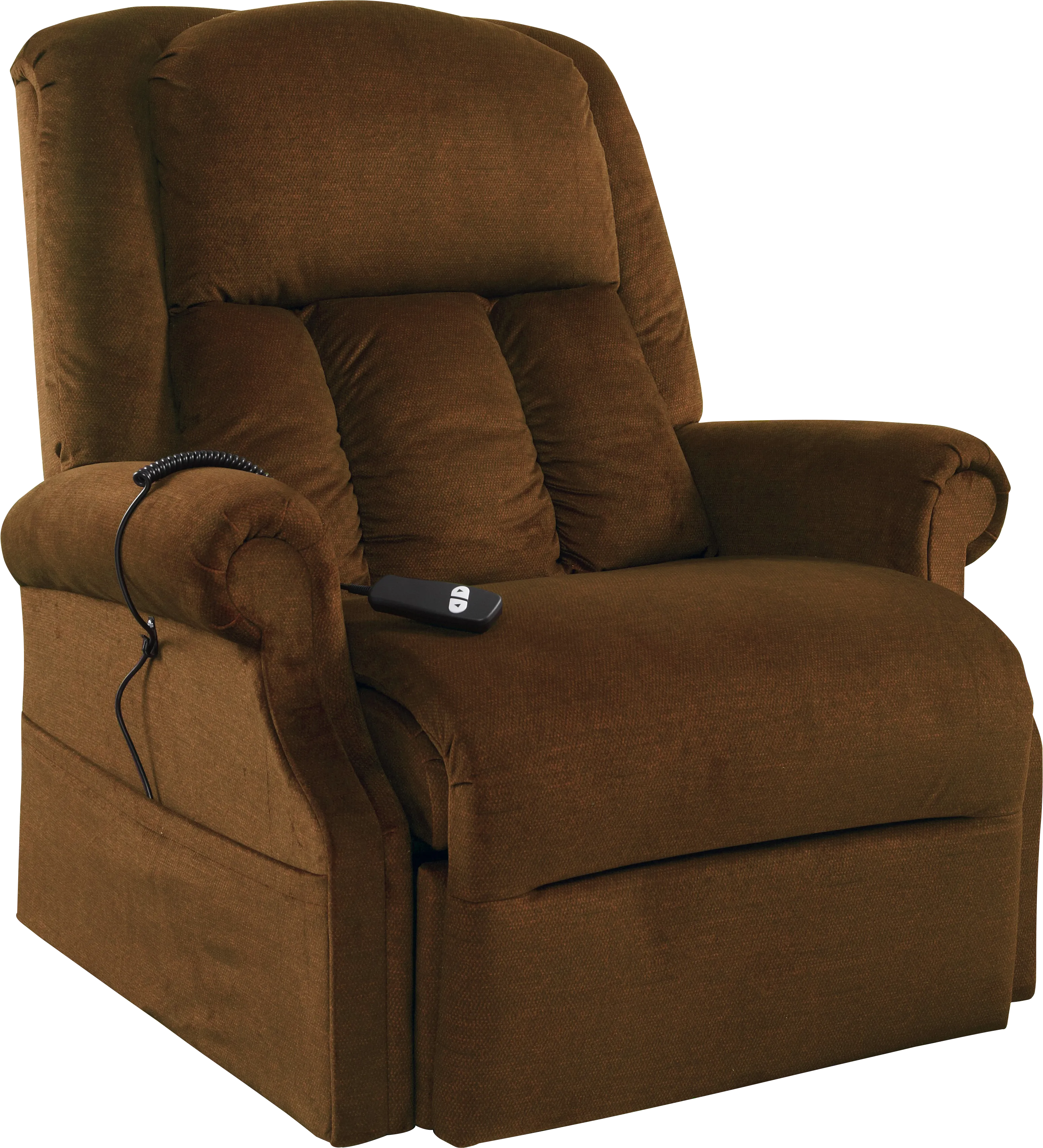 Lambeth Brown Lift Chair Power Recliner - Thumbnail - Image 1