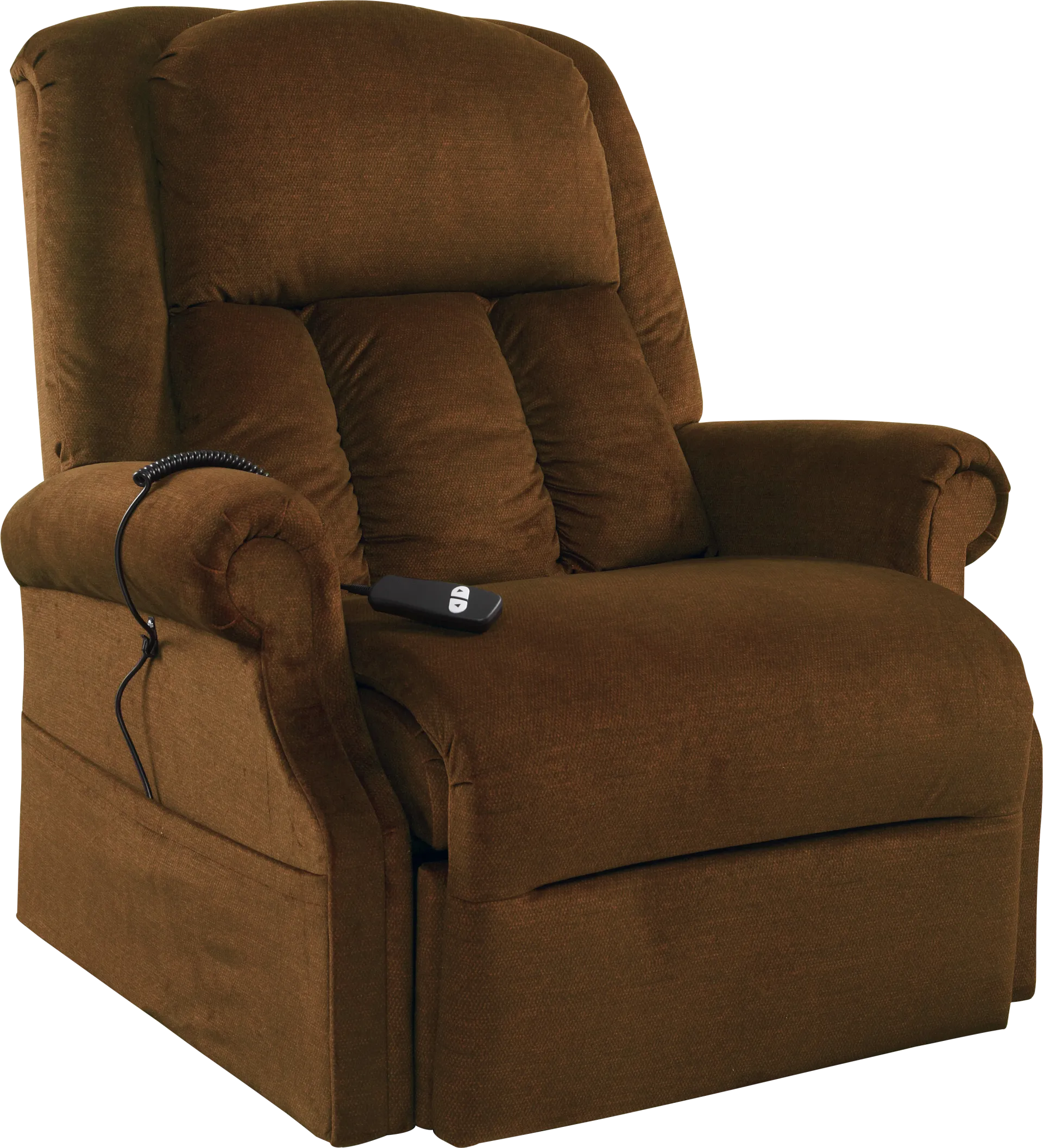 Lambeth Brown Lift Chair Power Recliner - Image 1