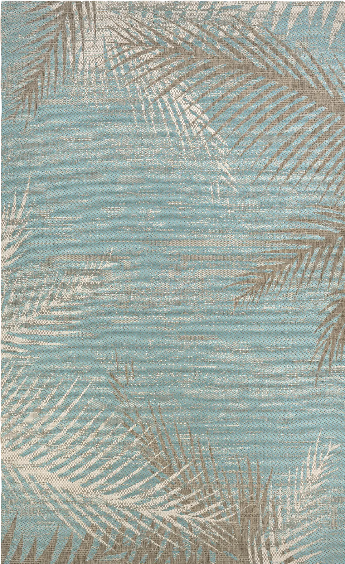 Tropical Tide Aqua 7'10 x 10'9 Indoor/Outdoor Rug