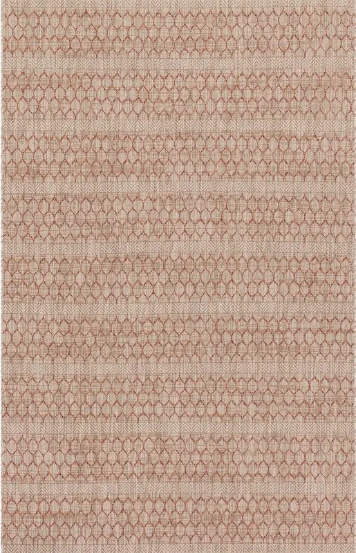 Grand Isle Red 8' x 10' Indoor/Outdoor Rug - Image 1
