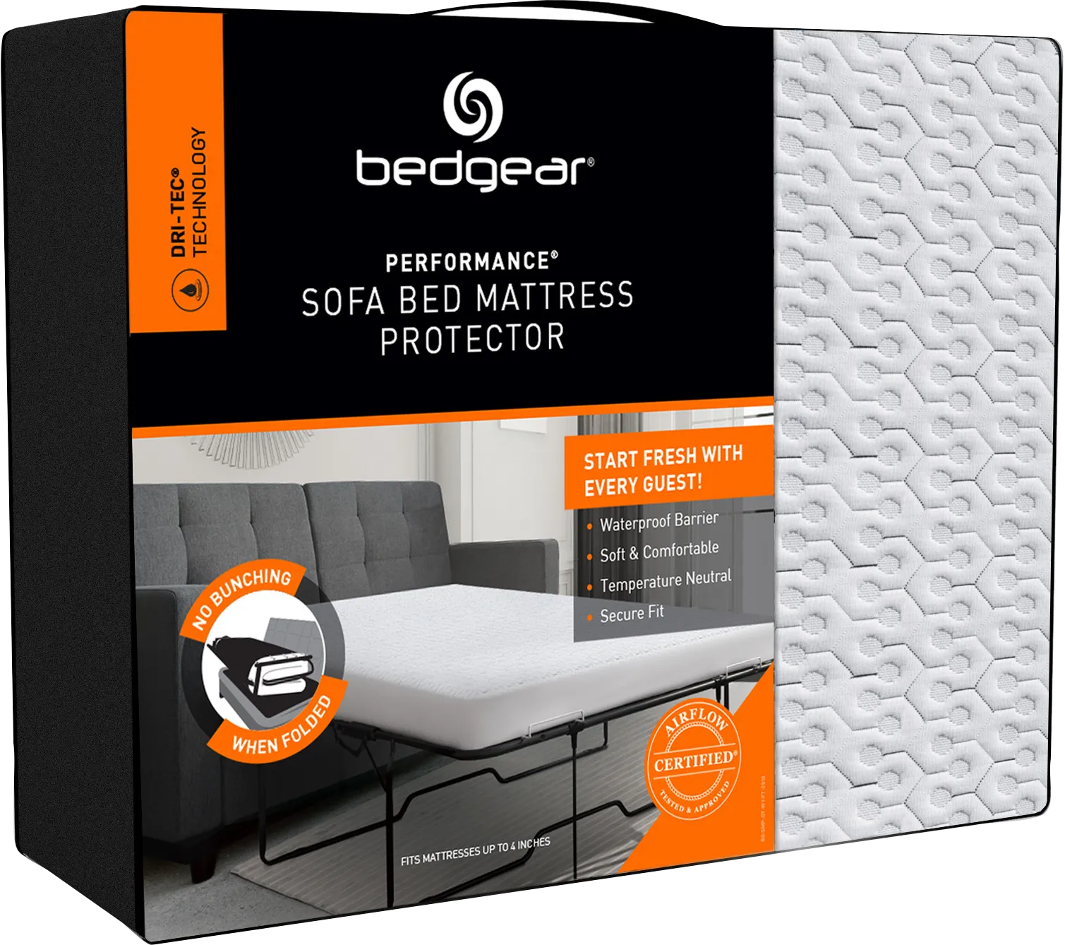 Bedgear Dri-Tec Queen Extra-Wide Sleeper Mattress Protector - Image 1
