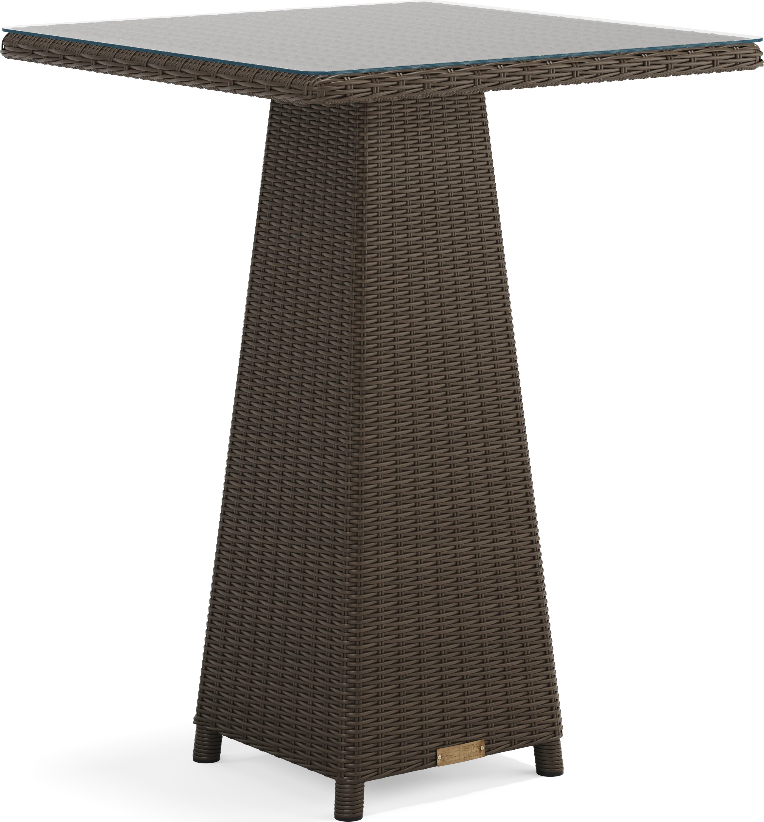 Patmos Brown Wicker 5 Pc 36 in. Square Bar Height Outdoor Dining Set - Thumbnail - Image 2