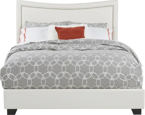 Genoa II Ivory 3 Pc Queen Upholstered Bed
