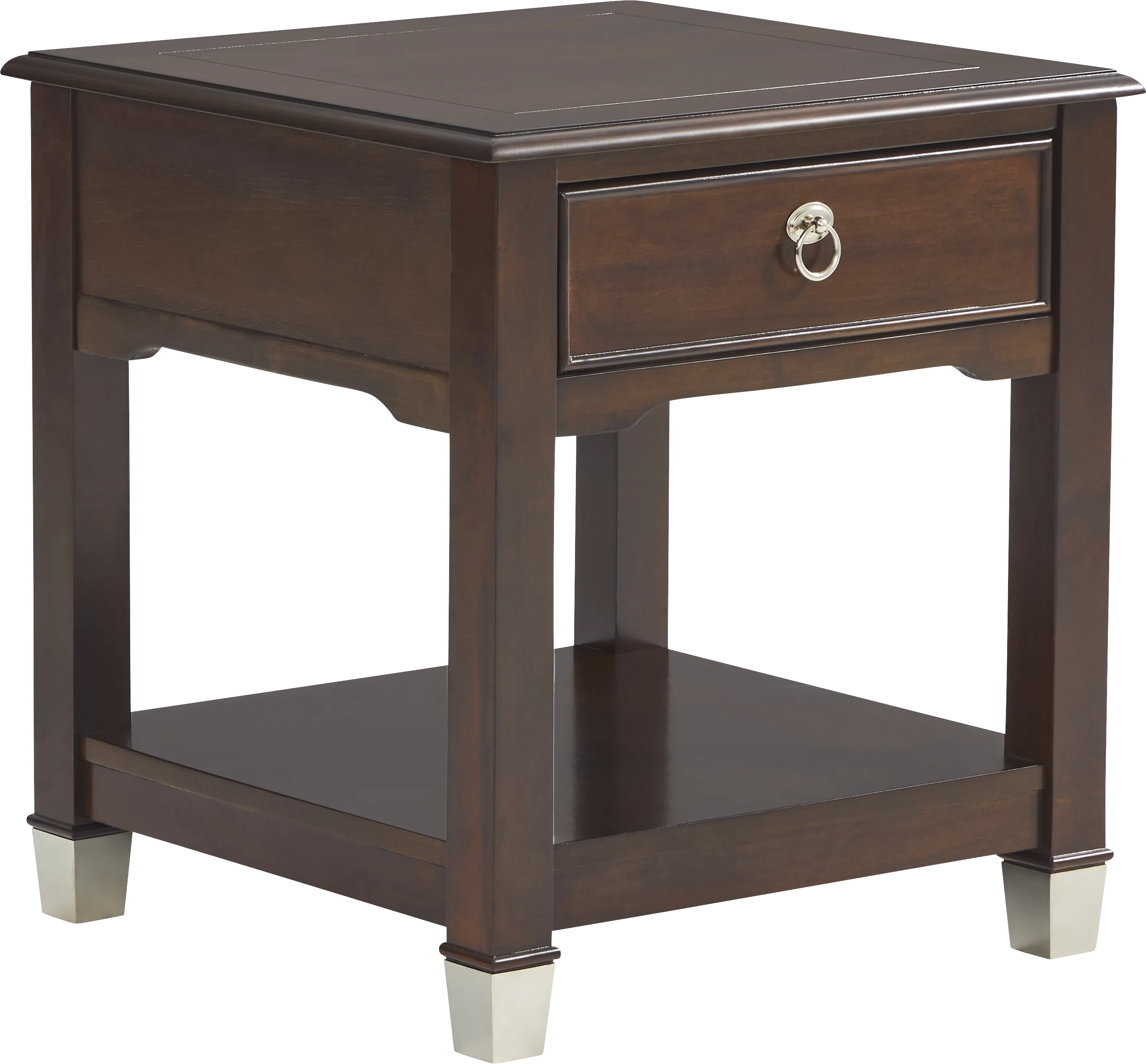 Elshan Walnut End Table - Thumbnail - Image 1