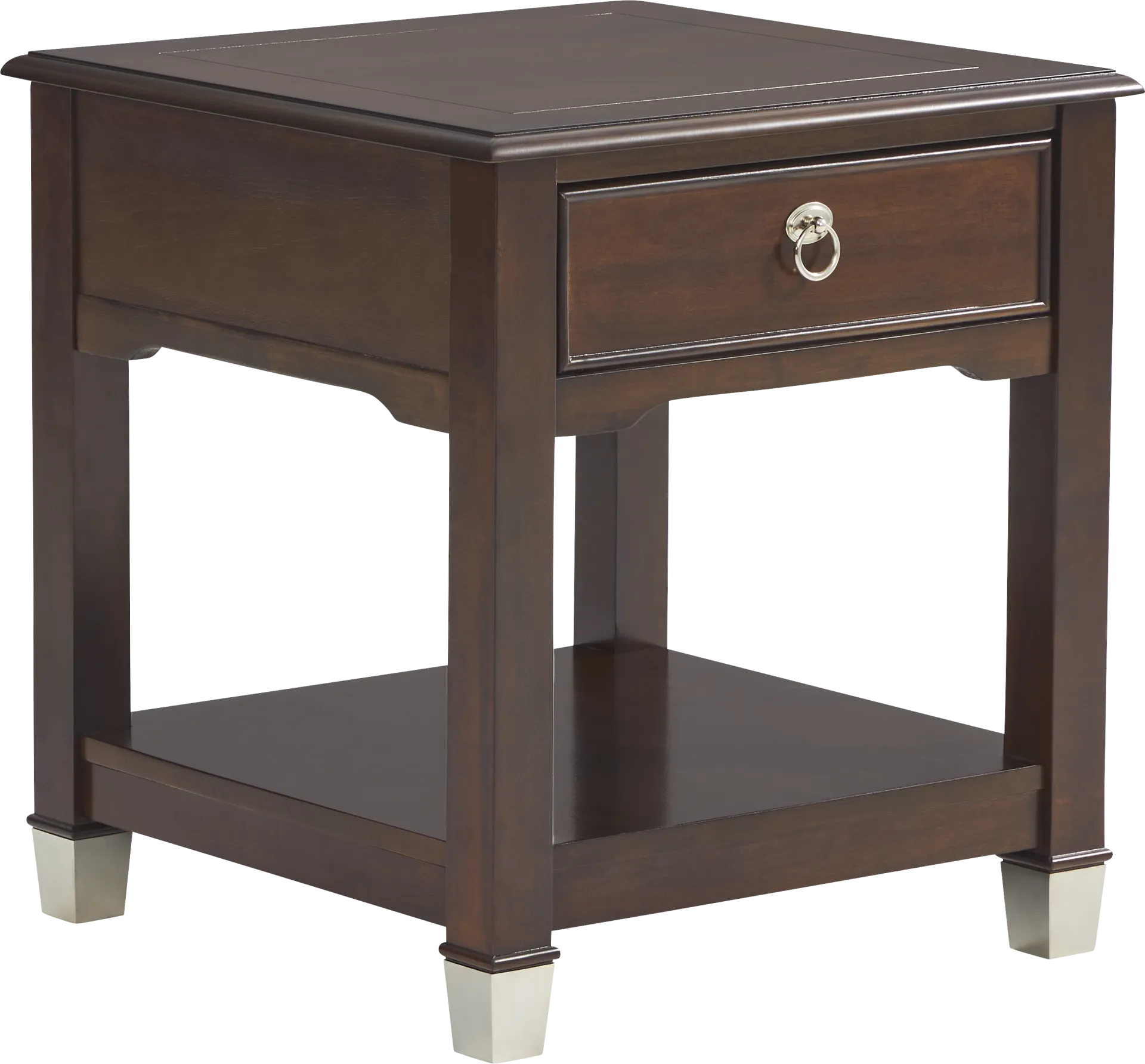 Elshan Walnut End Table - Image 1