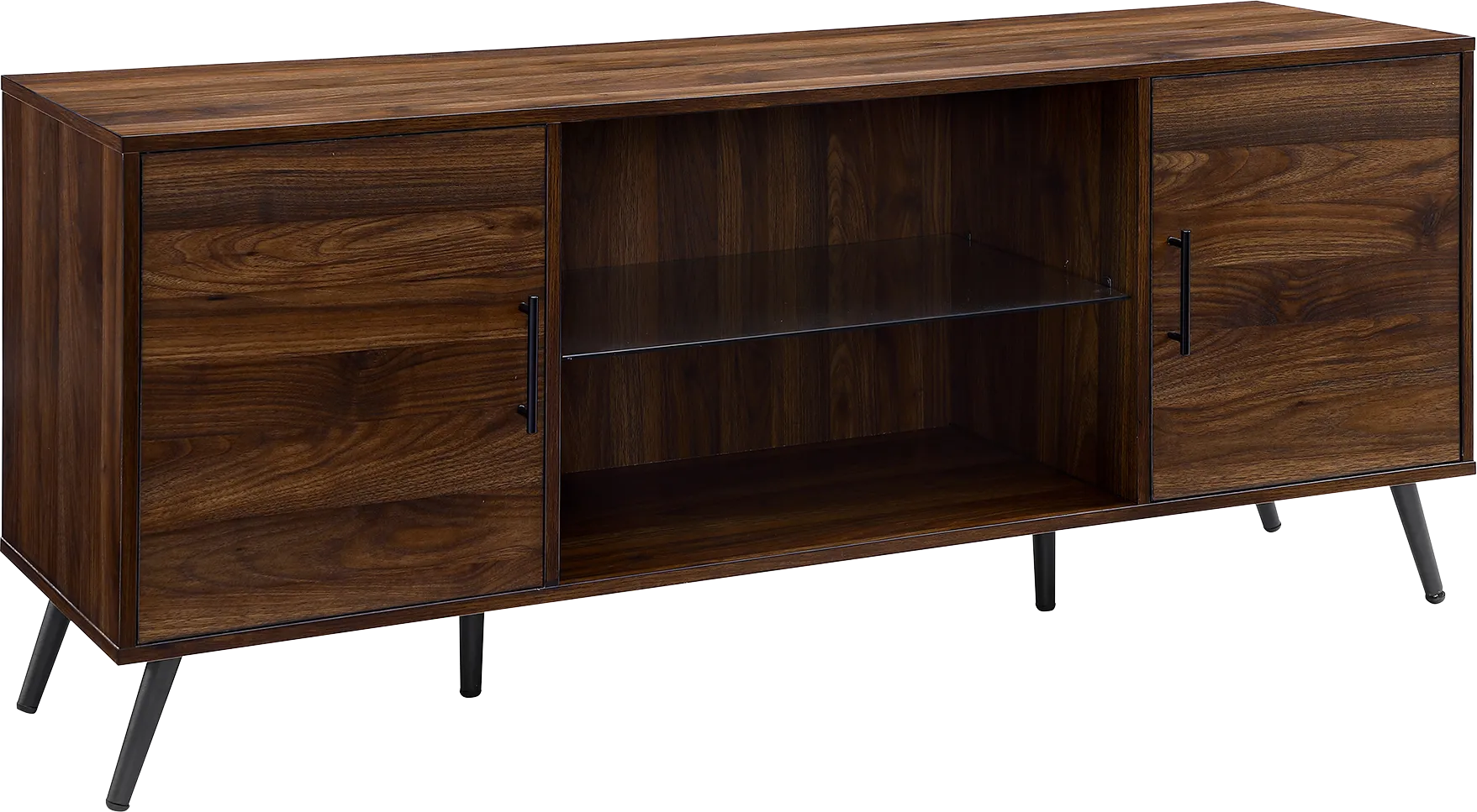 Hemwick Walnut 60 in. Console - Thumbnail - Image 1