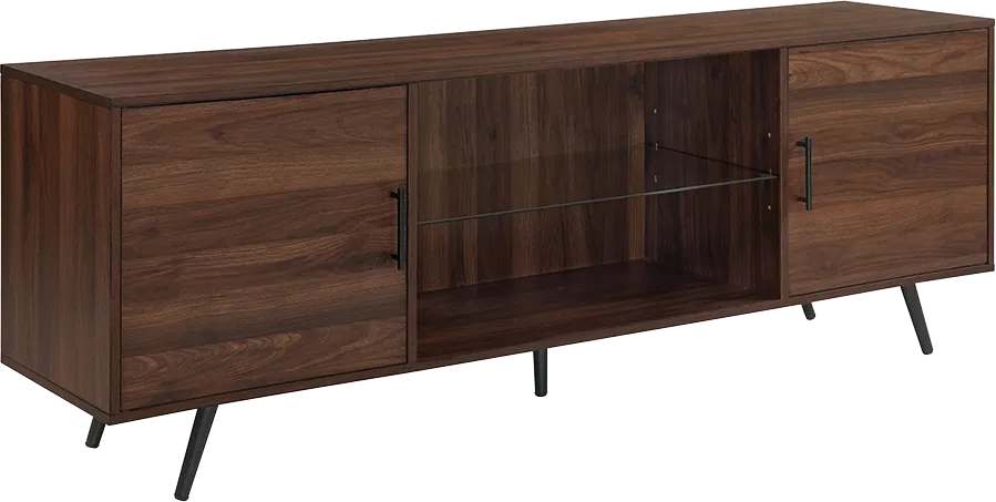 Verlie Walnut 70 in. Console