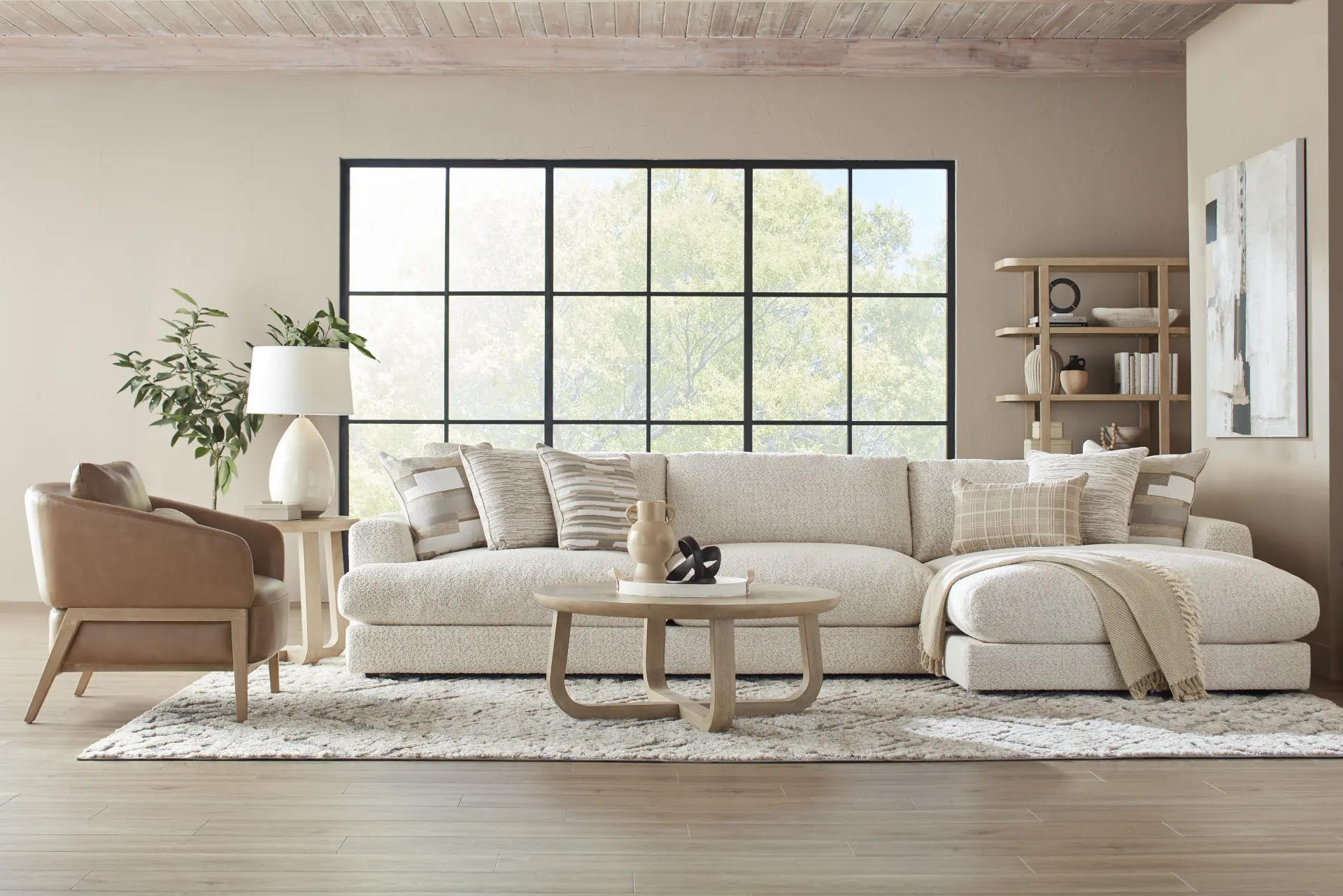 Montecito White 2 Pc Sectional