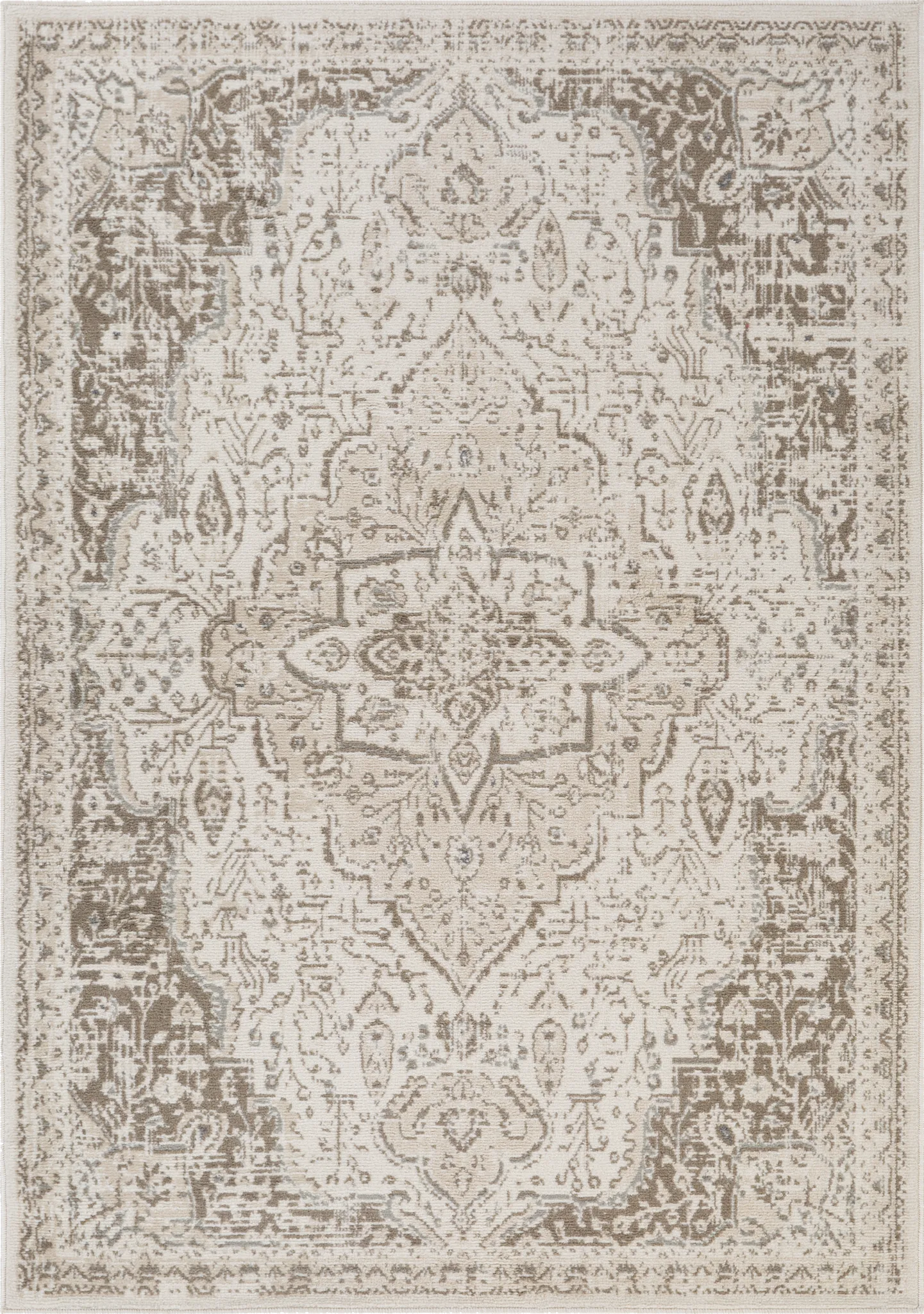 Manslet Cream/Beige 7'10 x 10'2 Rug - Image 1