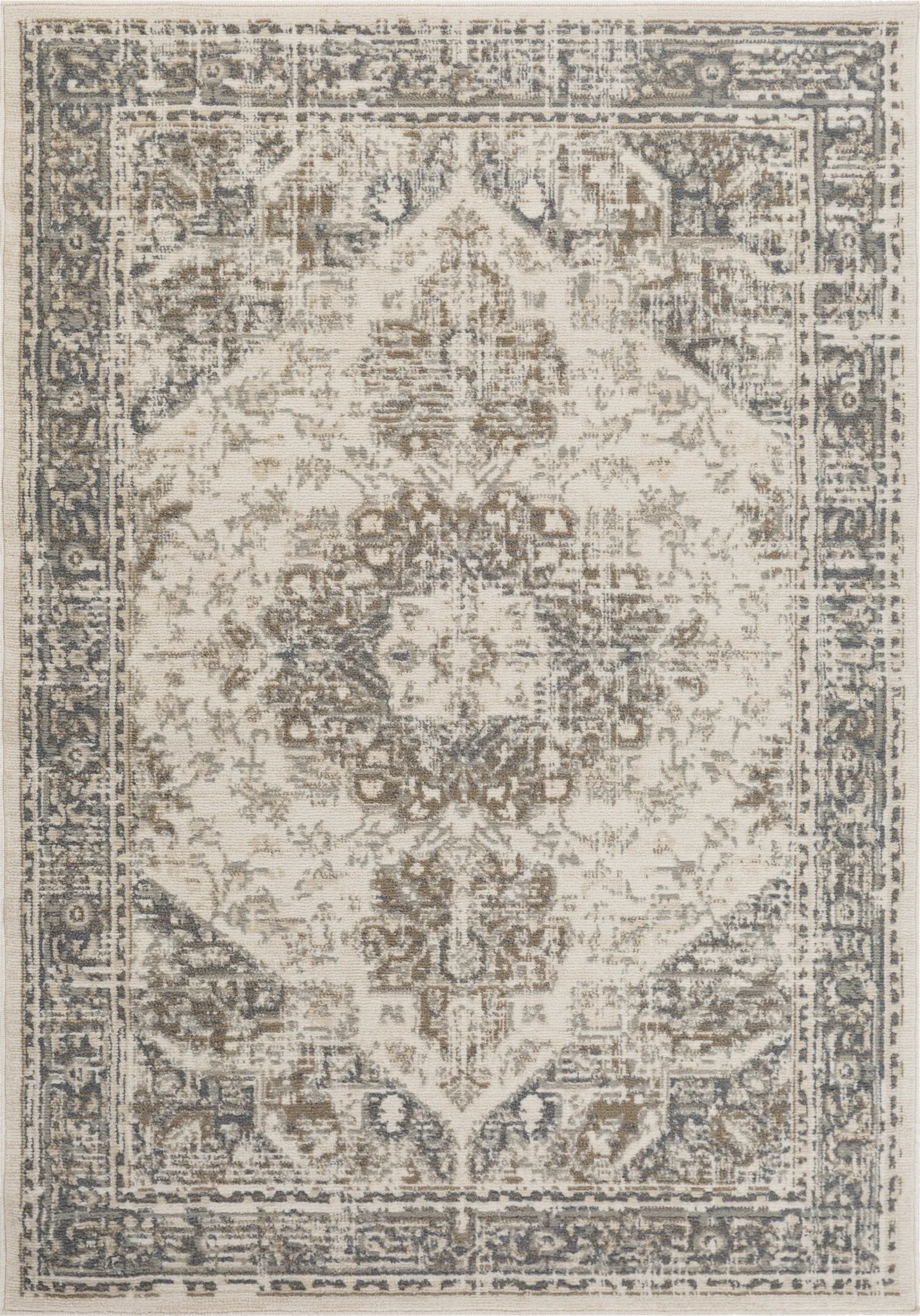 Dorlam Beige 6'7 x 9' Rug - Image 1