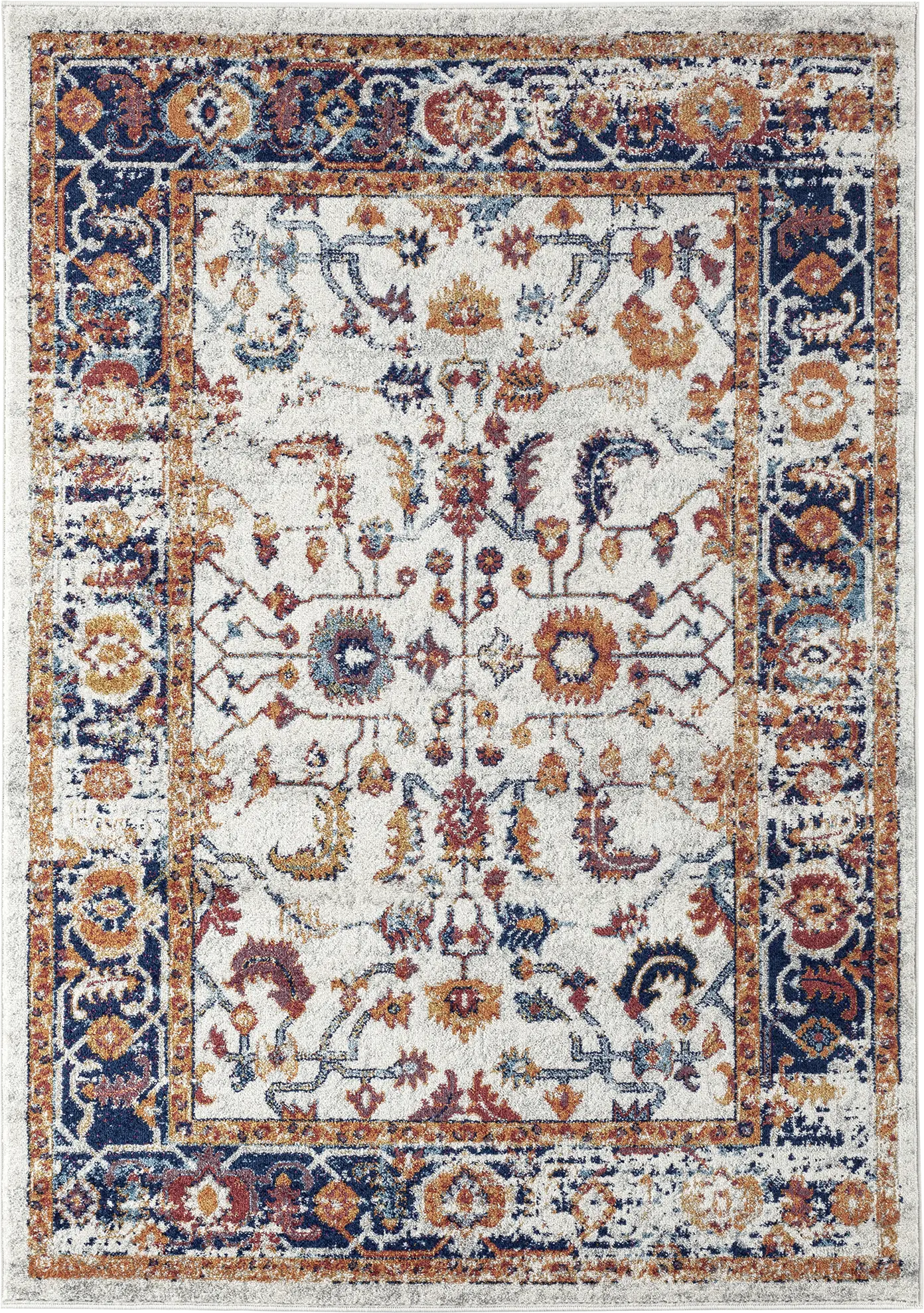 Mulmeda Orange/Multi 7'9 x 9'9 Rug
