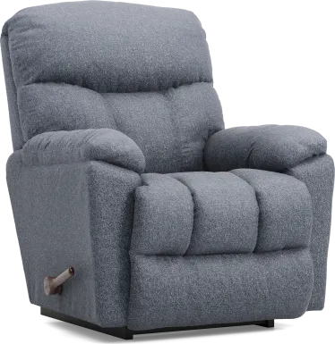 La-Z-Boy Morrison I Slate Blue Rocker Recliner