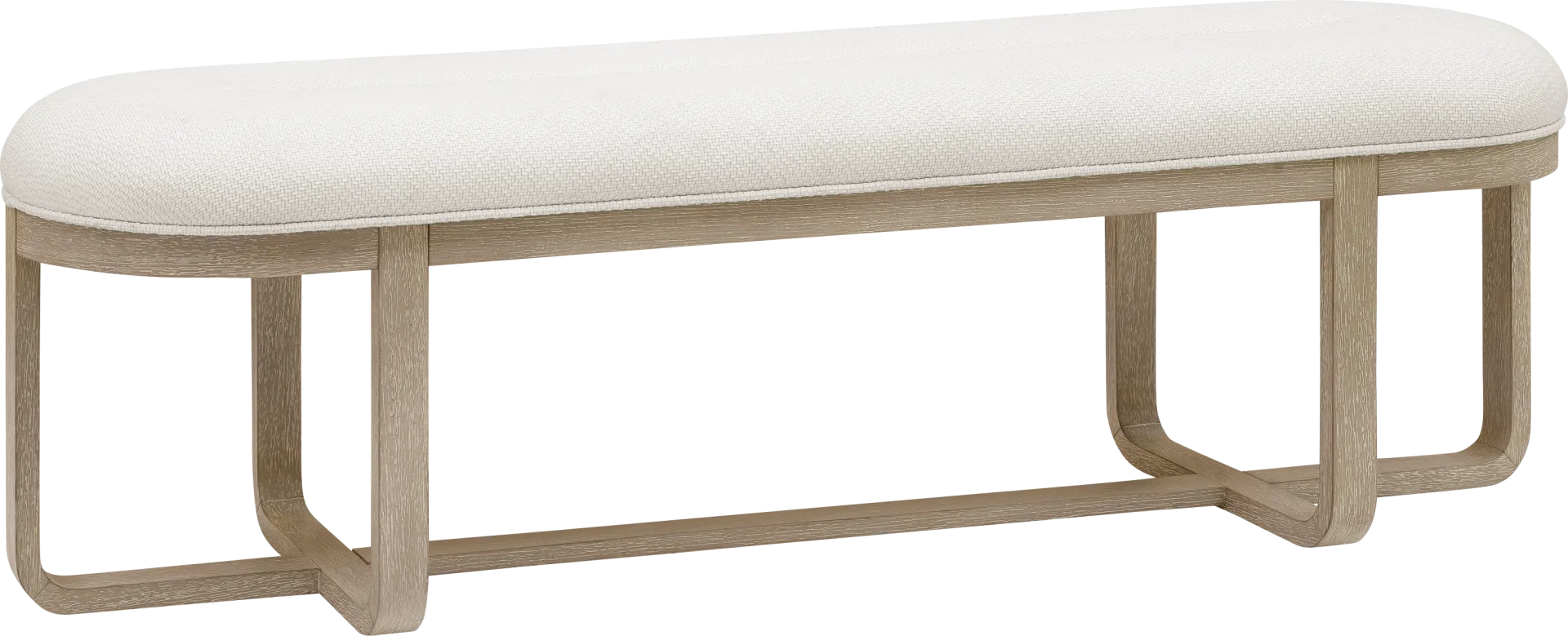 Canyon Sandstone Upholstered Dining Bench - Image 1