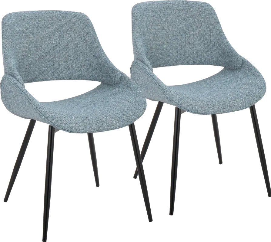 Stroble I Blue Dining Chair, Set of 2