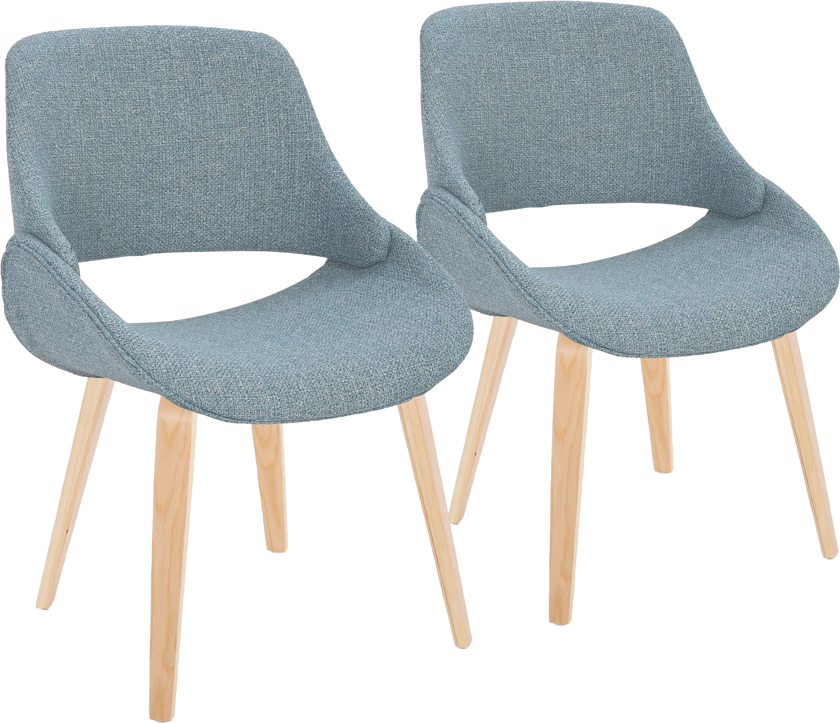 Stroble IV Blue Dining Chair, Set of 2 - Thumbnail - Image 1