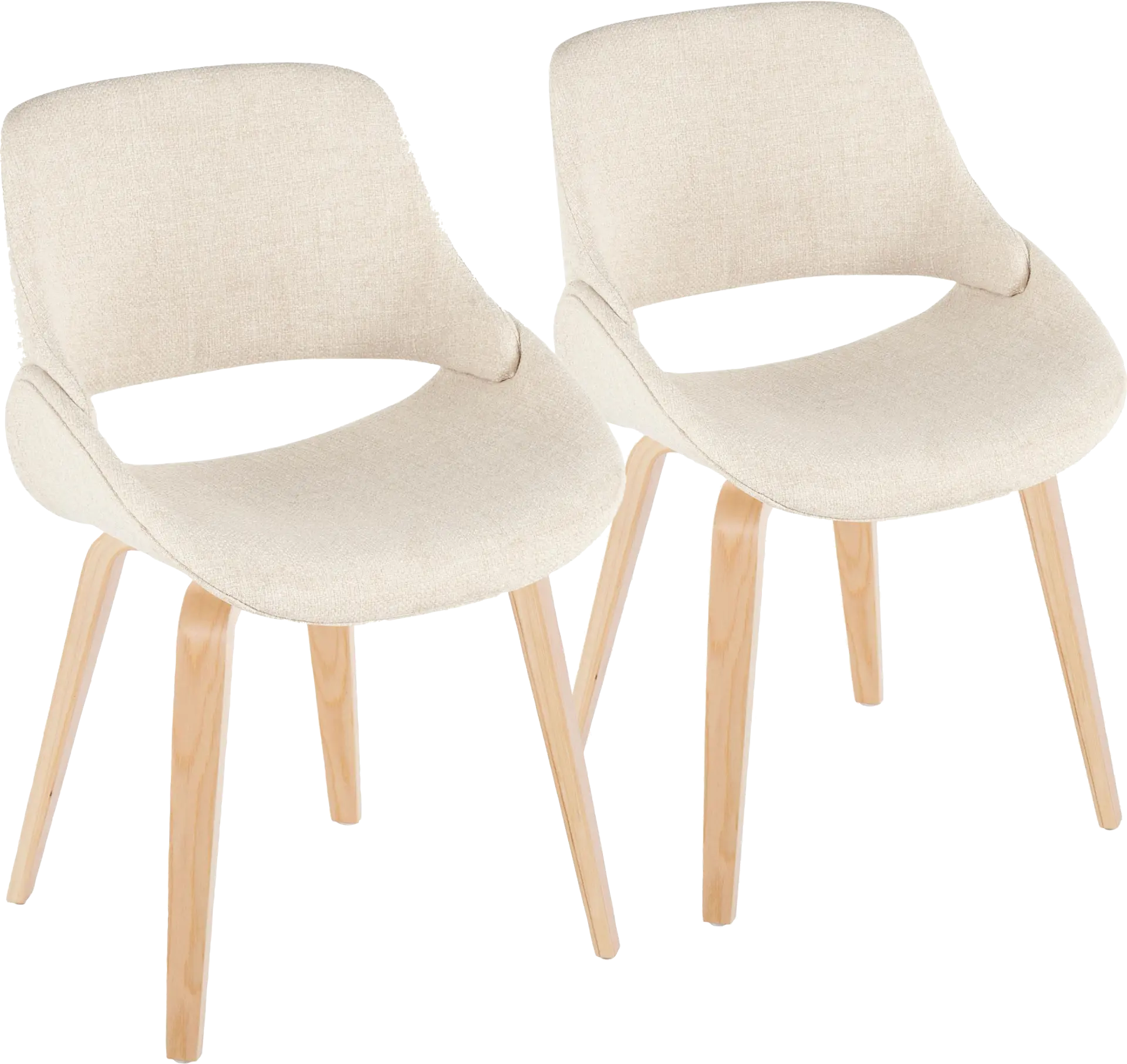 Stroble IV Cream Dining Chair, Set of 2