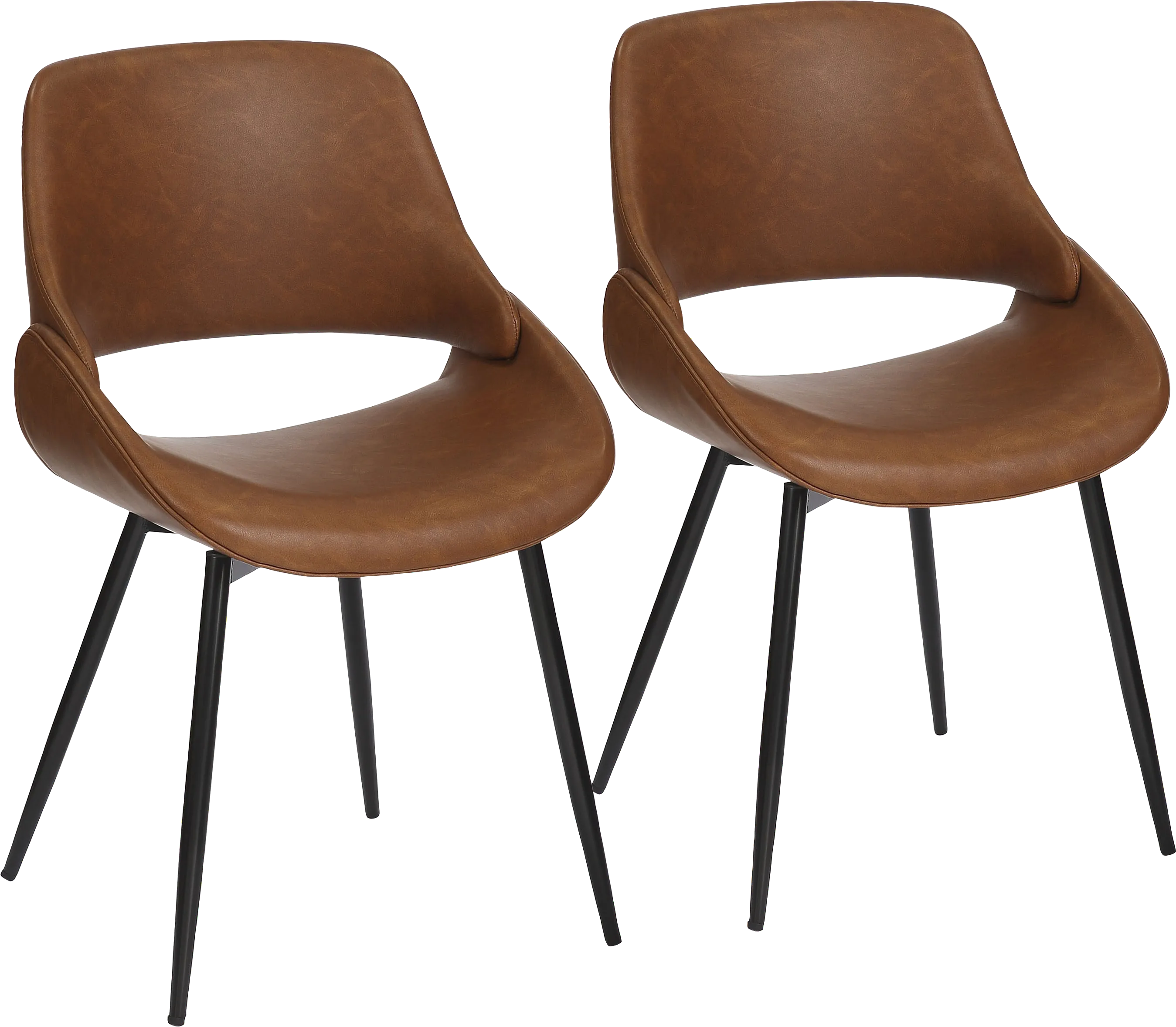 Stroble VI Camel Dining Chair, Set of 2 - Thumbnail - Image 1