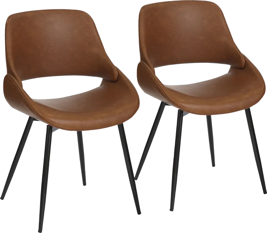 Stroble VI Camel Dining Chair, Set of 2