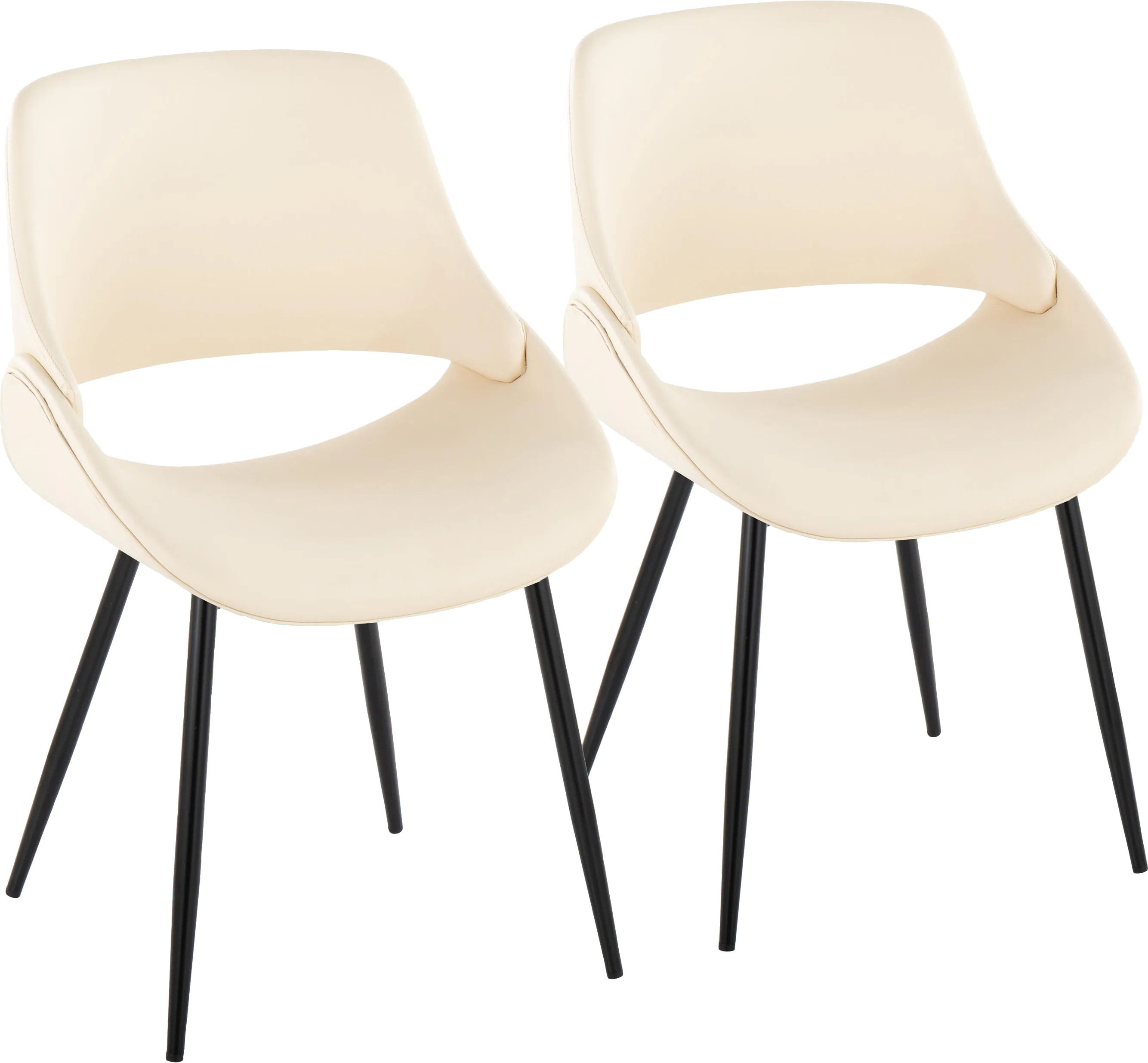 Stroble VI Cream Dining Chair, Set of 2 - Thumbnail - Image 1