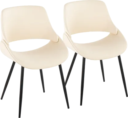 Stroble VI Cream Dining Chair, Set of 2