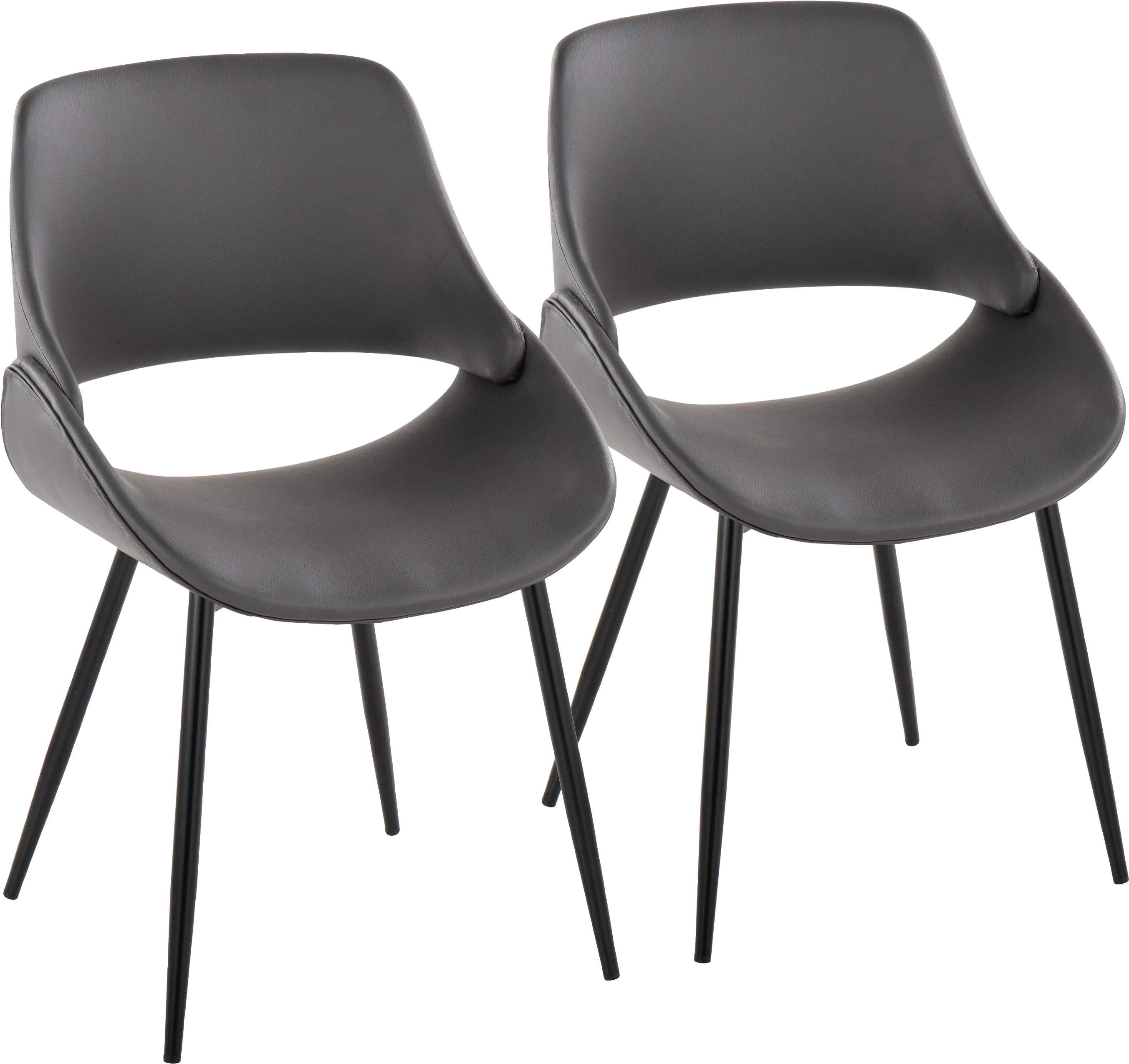 Stroble VI Gray Dining Chair, Set of 2 - Thumbnail - Image 1