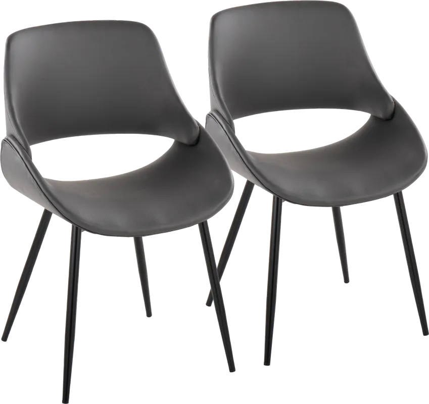 Stroble VI Gray Dining Chair, Set of 2