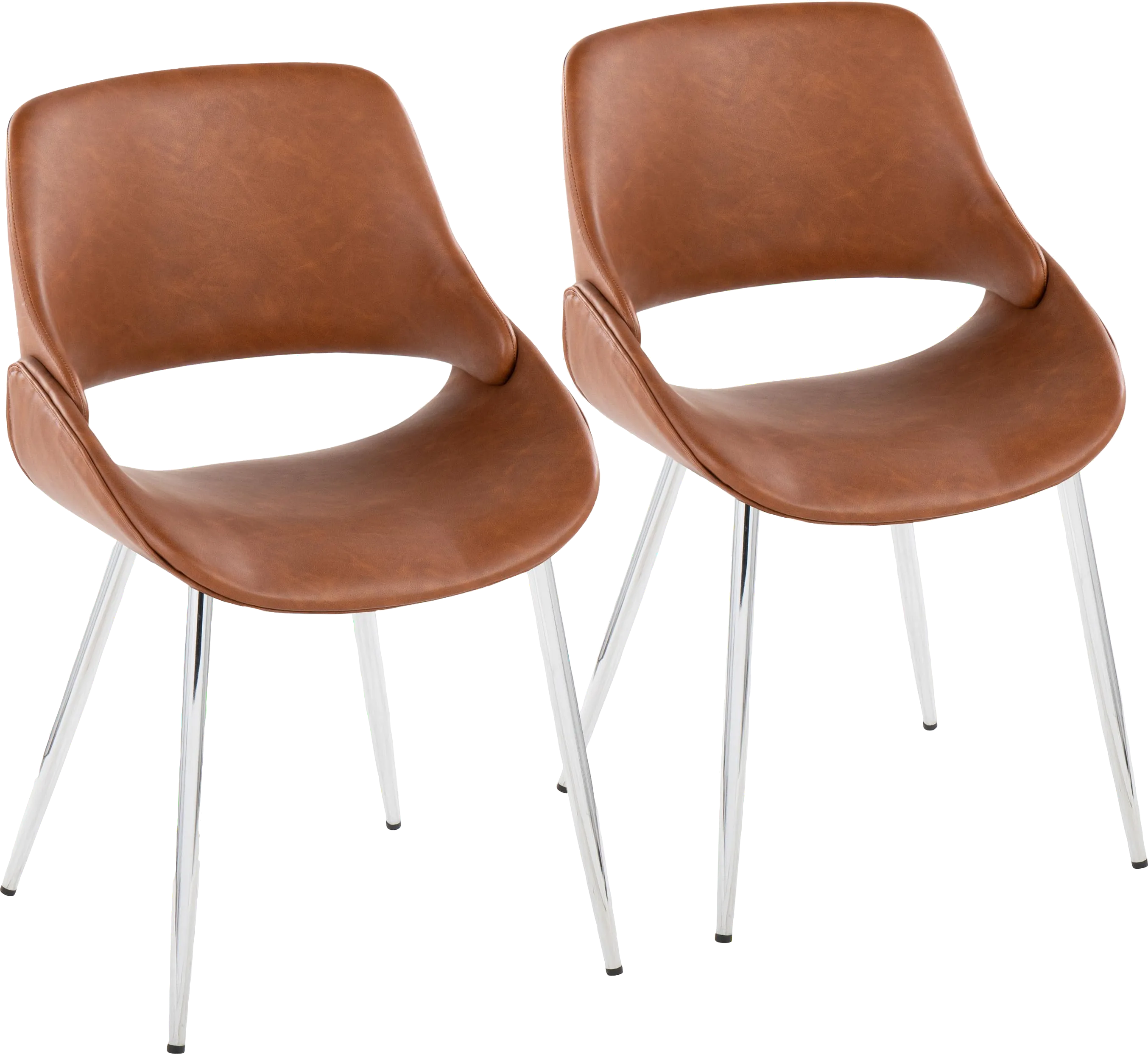 Stroble VII Camel Dining Chair, Set of 2 - Thumbnail - Image 1
